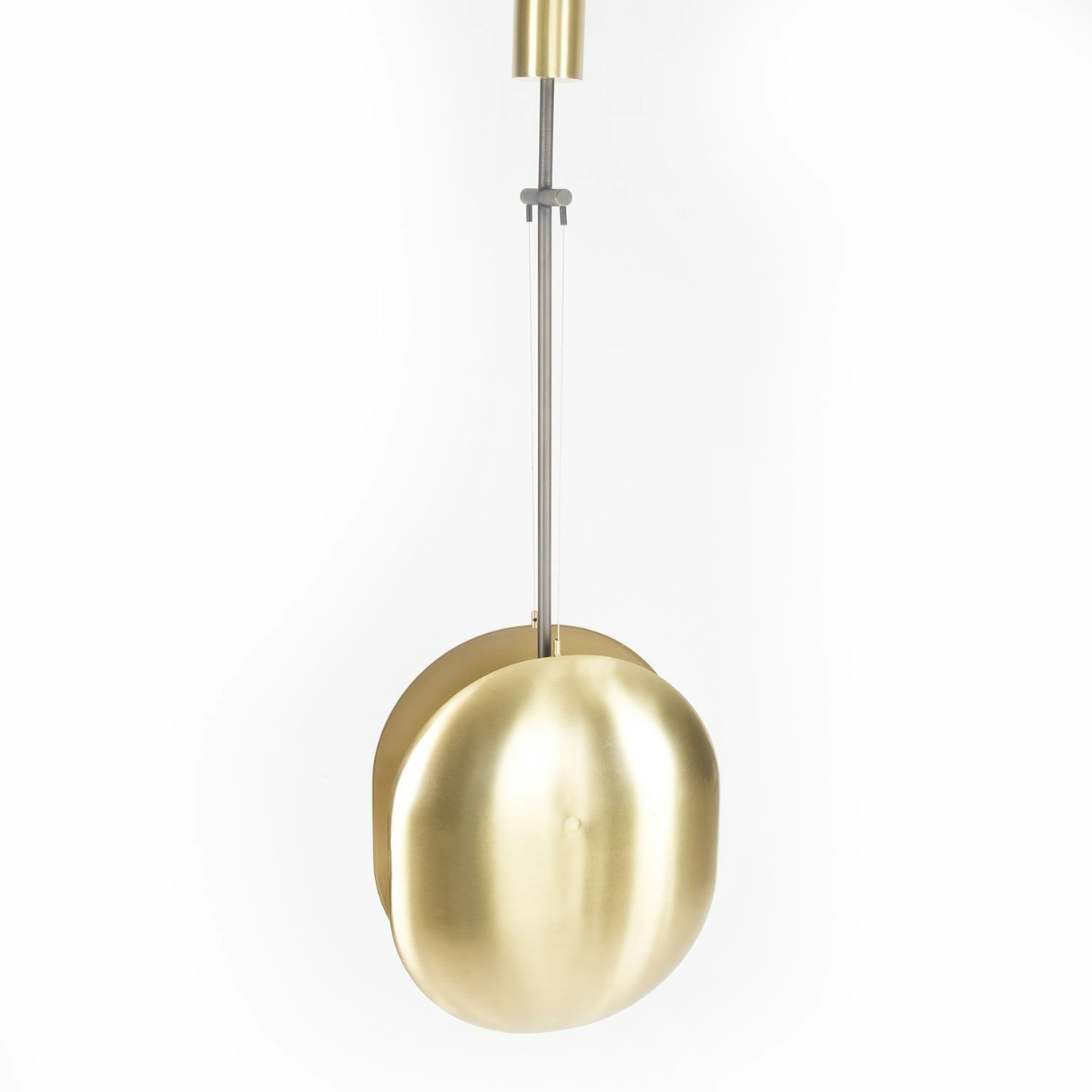 Clam Lamp Pendant, brass