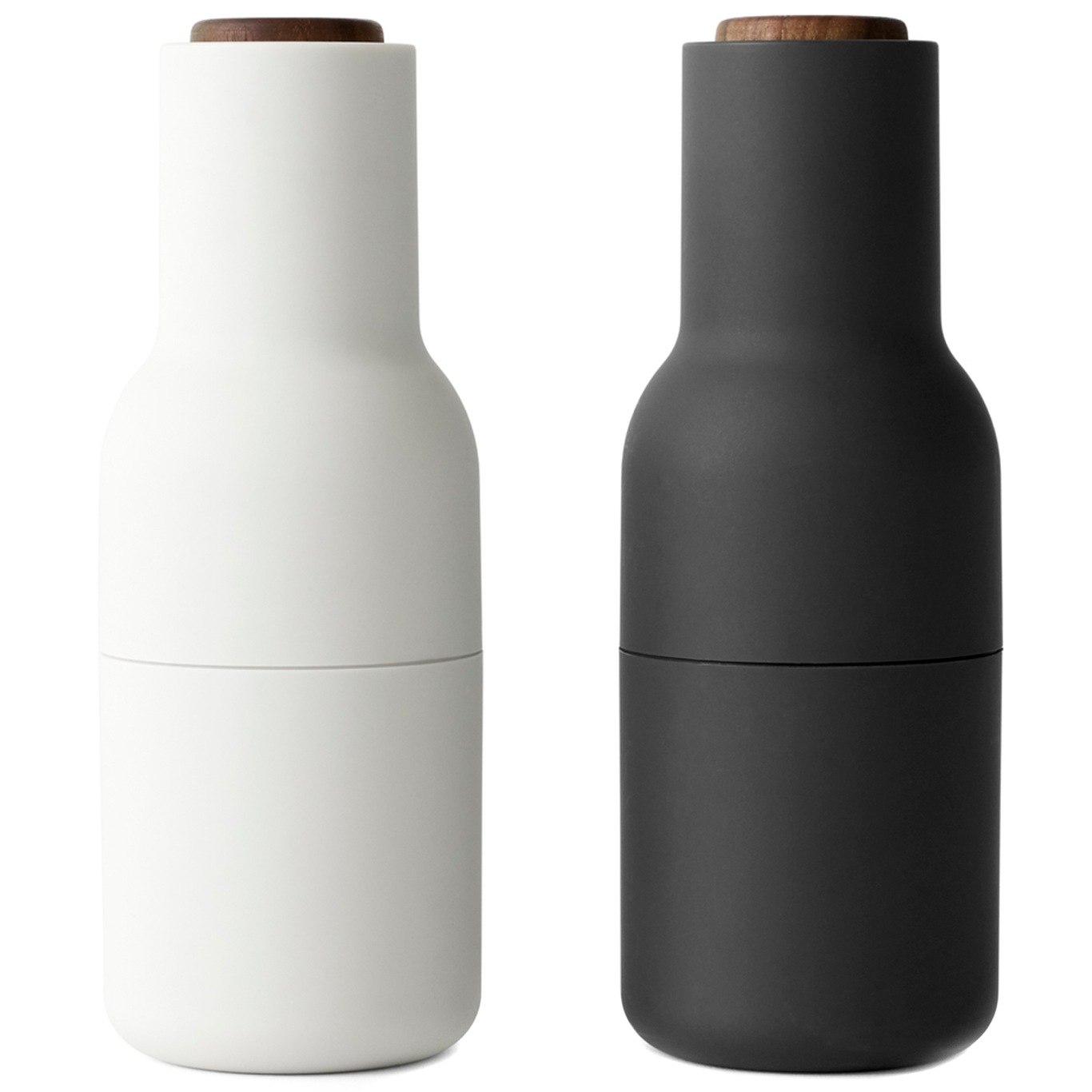 Bottle Grinder Gewürzmühle 2-er Set, Esche / Carbon / Walnussfarben