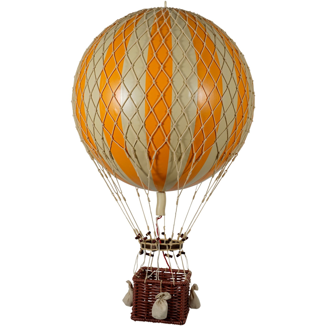 Royal Aero Heißluftballon 32x56 cm, Orange / Elfenbein