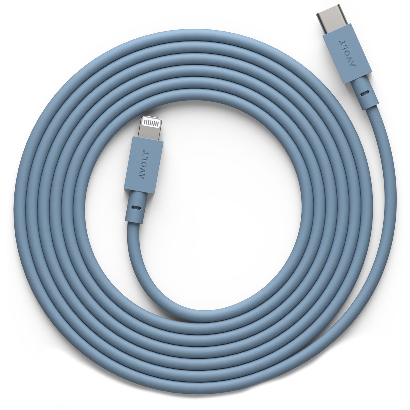 Cable 1 Ladekabel USB Typ C / Lightning 2 m, Haifischblau
