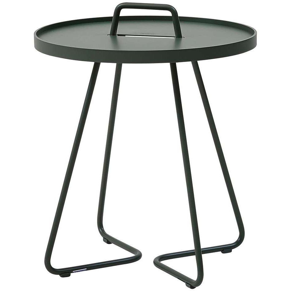 On-the-move Side Table Small Dark Green, Aluminum