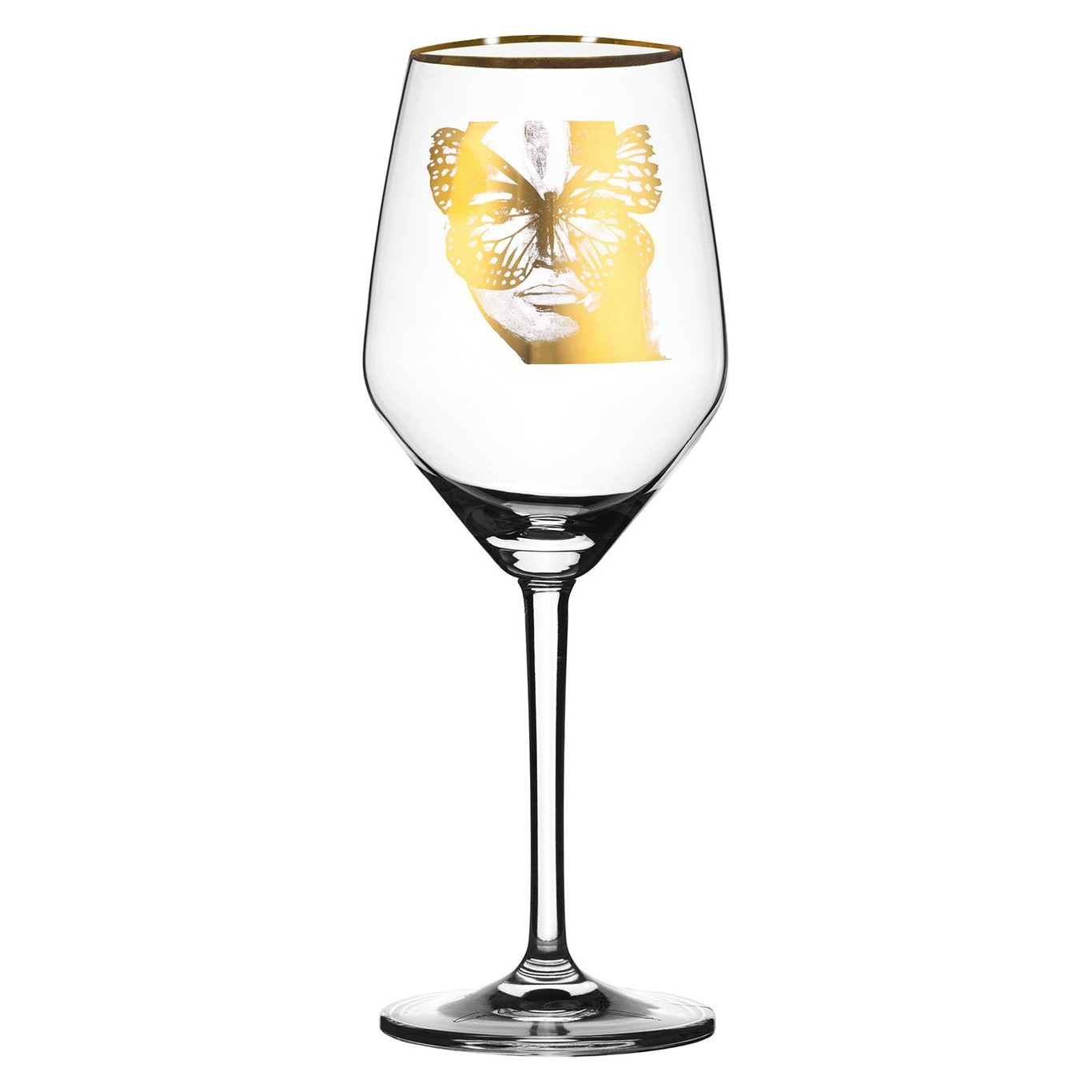 Golden Butterfly Roséweinglas 40 cl, Gold