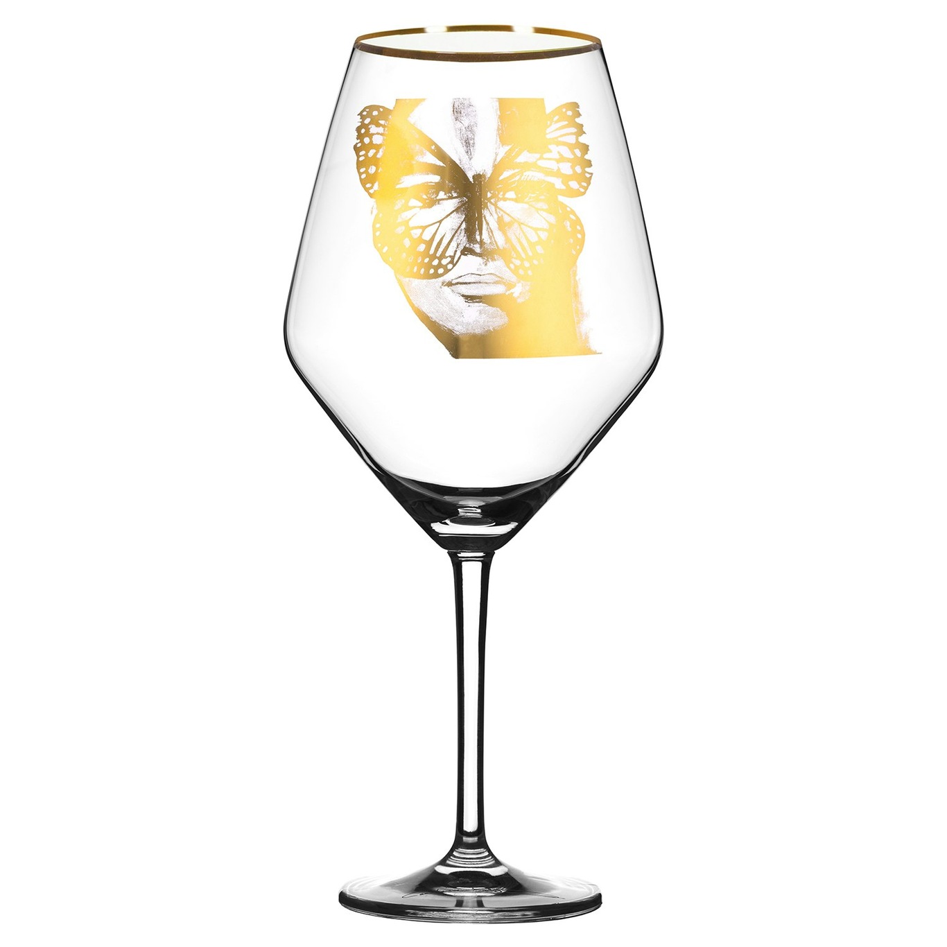 Golden Butterfly Rotweinglas 75 cl, Gold