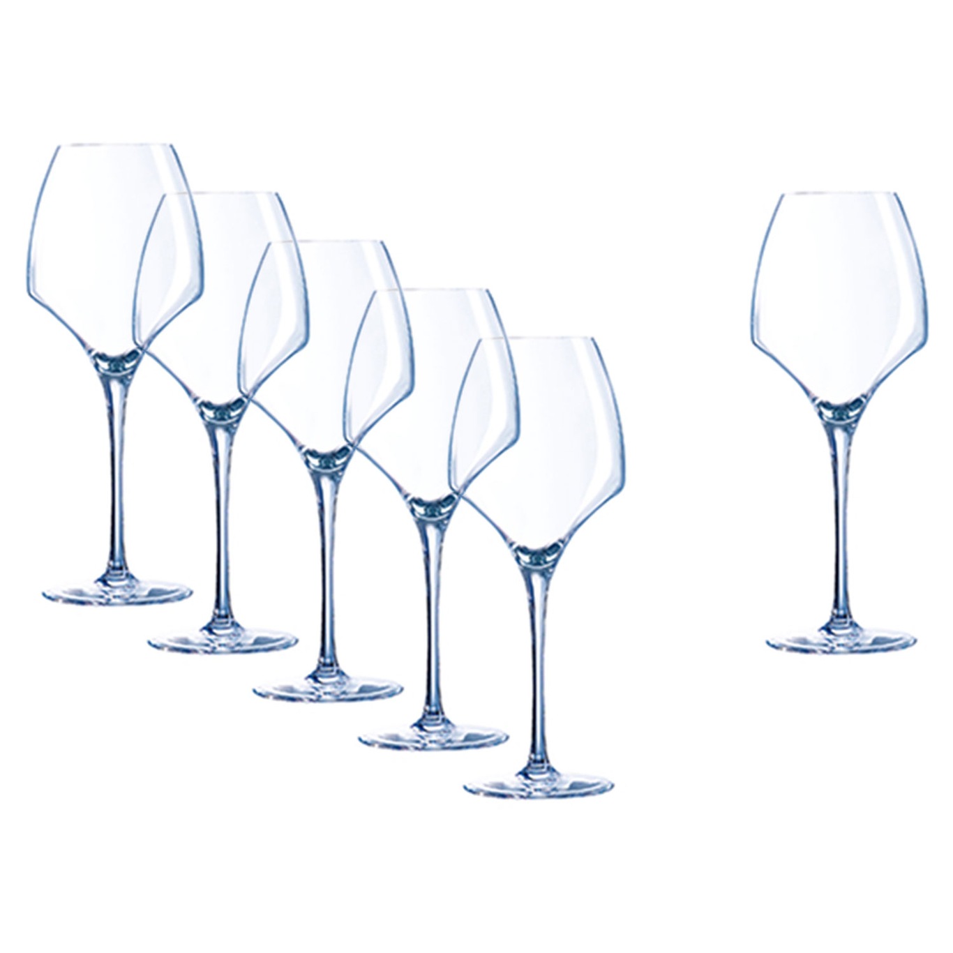 Weißweinglas Transparent 6-er Set
