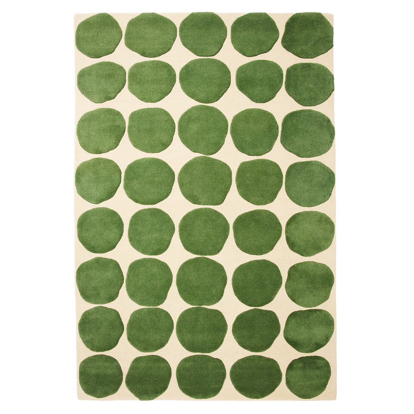 Dots 2 Level Teppich Light Khaki / Cactus Green, 230x320_cm cm