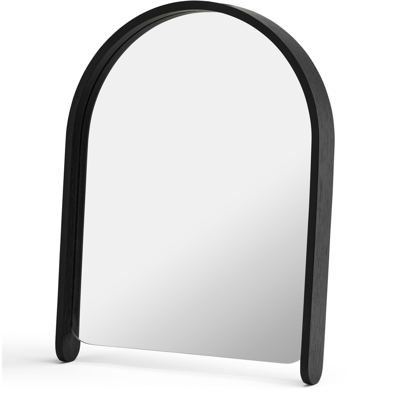 Woody Tischspiegel H41 cm, Schwarz Gebeizte Eiche