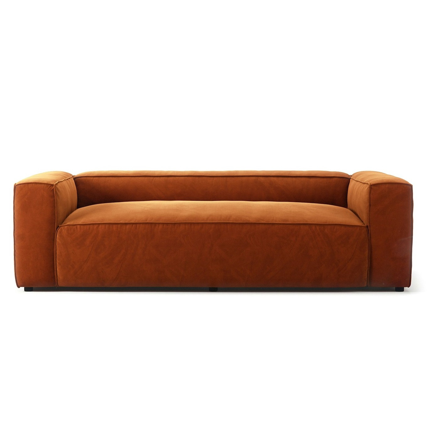 Grand 2-Sitzer-Sofa Samt, Copper Glow
