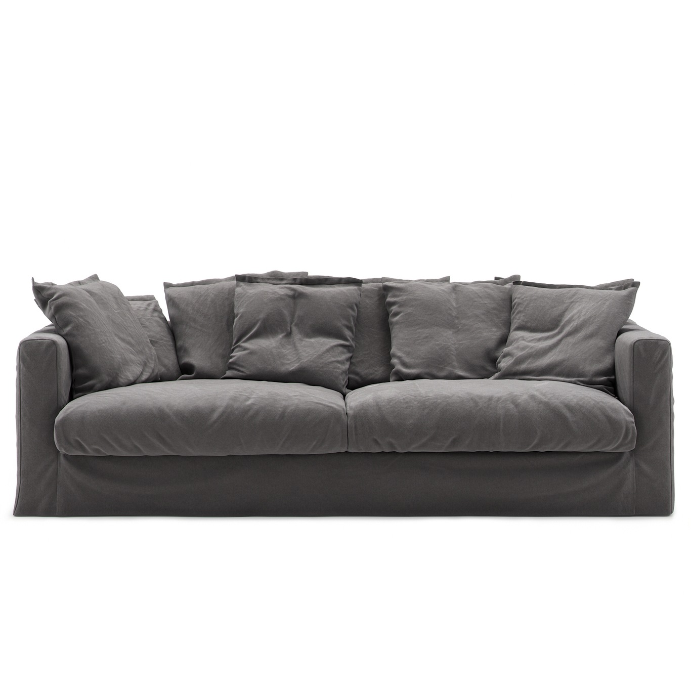 Le Grand Air Sofa 3-Sitzer Baumwolle, Limited Dunkelgrau