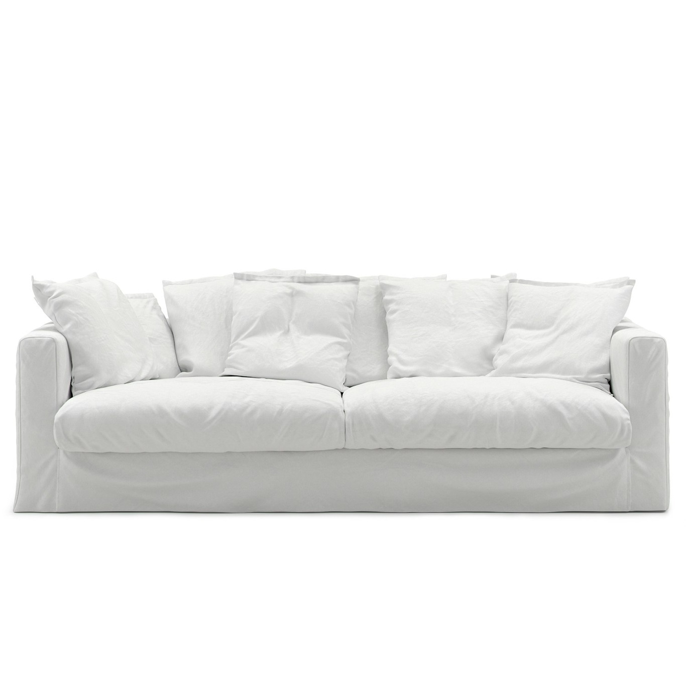 Le Grand Air 3-Sitzer-Sofa Baumwolle, Weiß