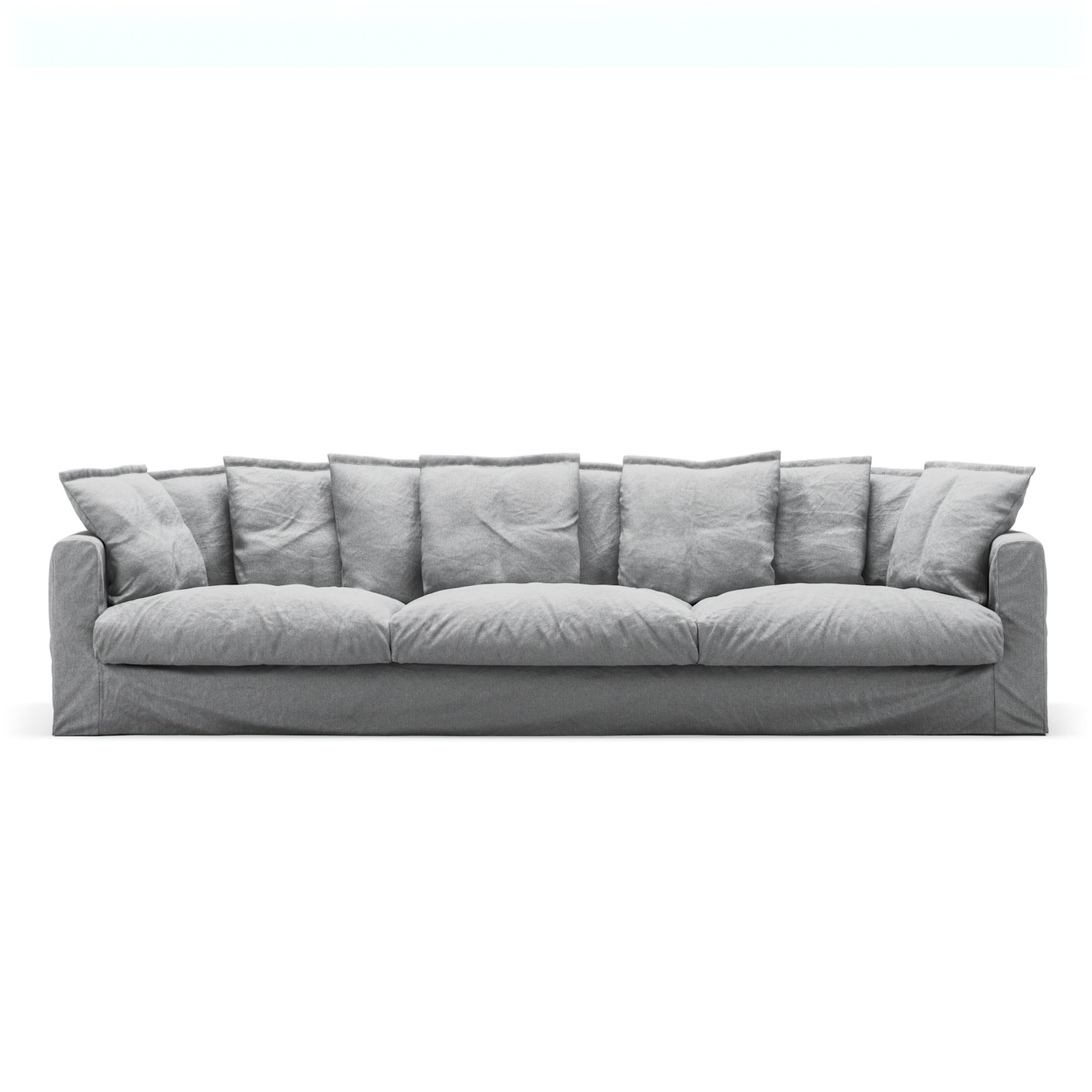 Le Grand Air Sofa 5-Sitzer Baumwolle, Hellgrau
