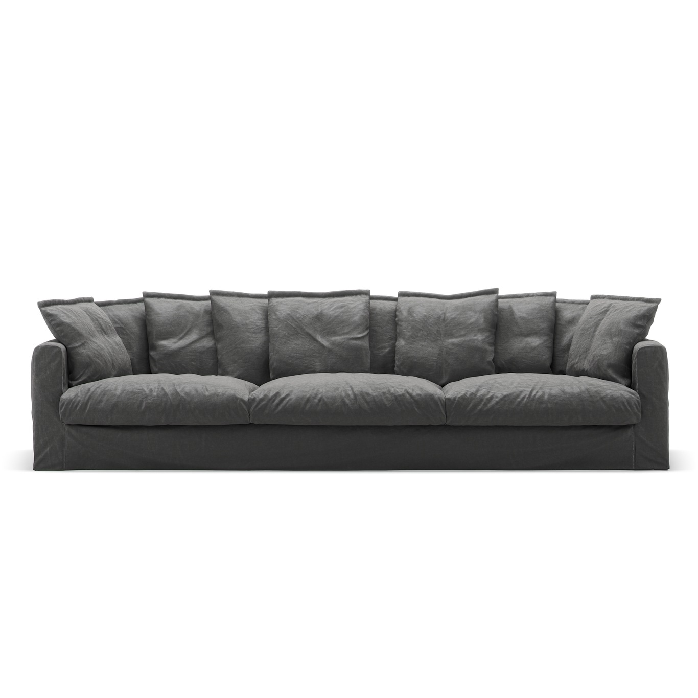 Le Grand Air 5-Sitzer-Sofa Leinen, Carbon Dust