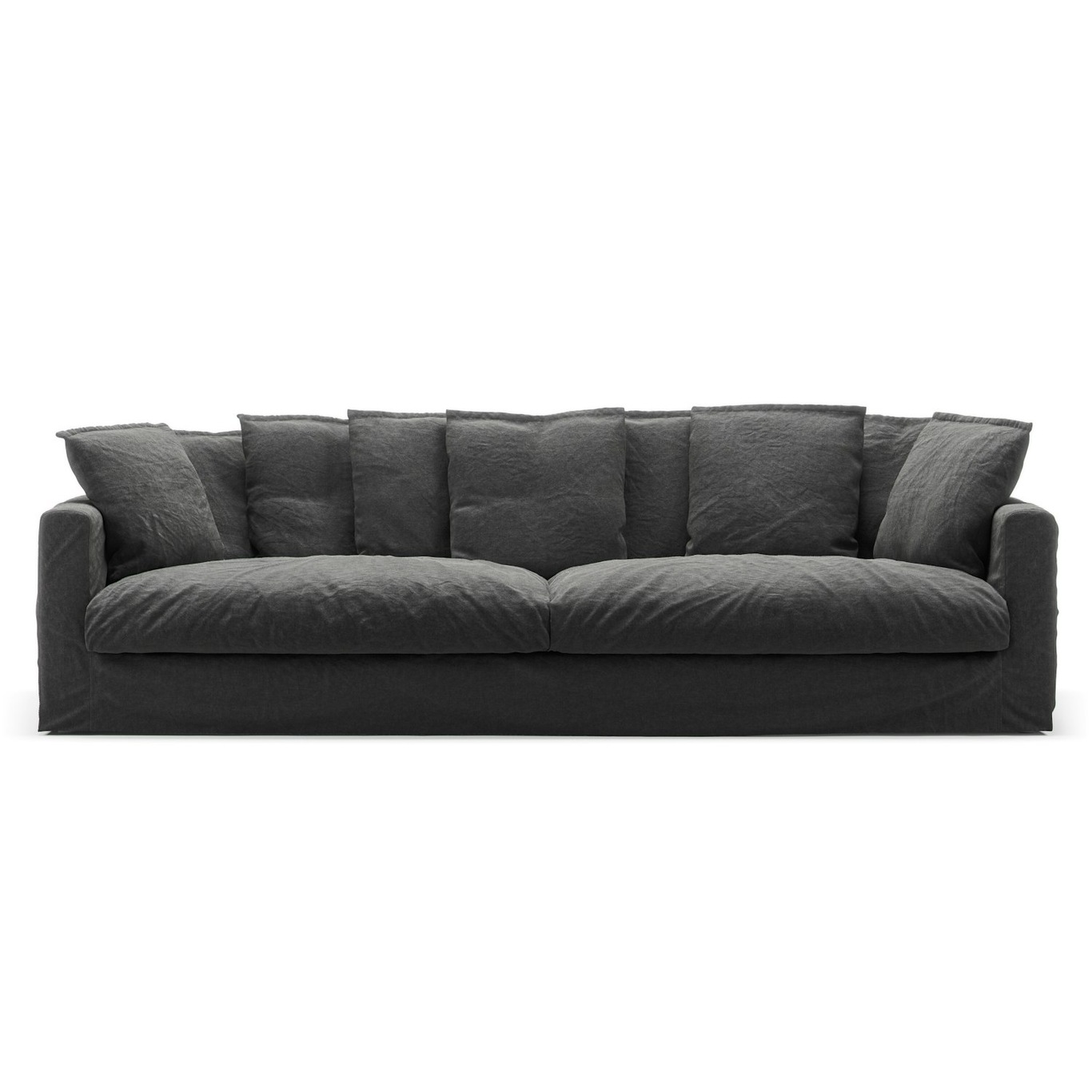 Le Grand Air Sofa 4-Sitzer Leinen, Carbon Dust