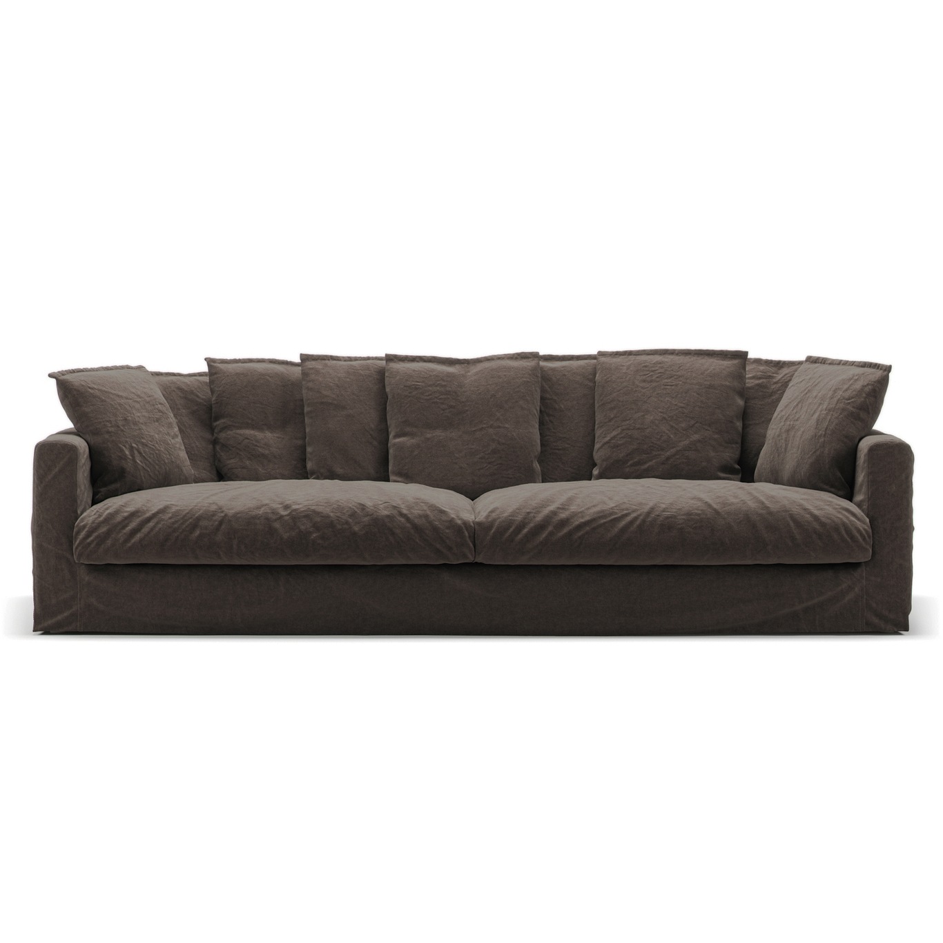 Le Grand Air Sofa 4-Sitzer Leinen, Truffle Brown