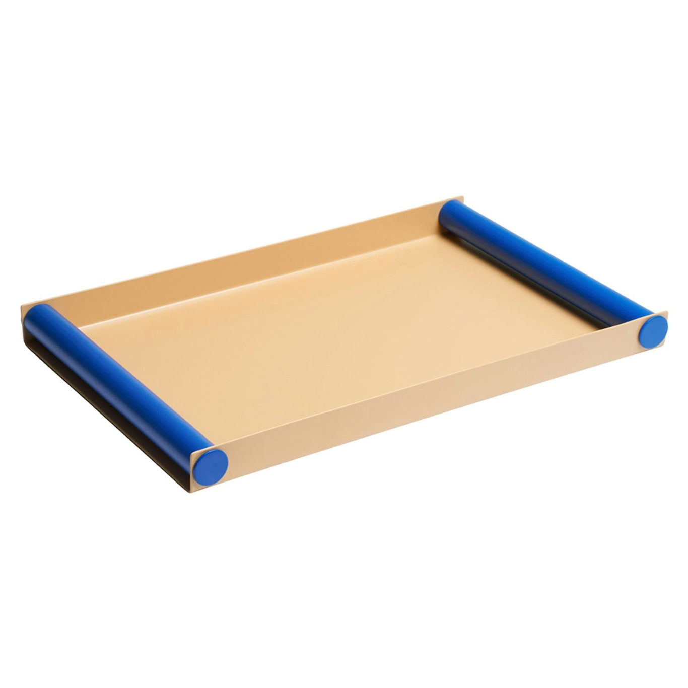 Ray Tablett 25,5x40 cm, Beige / Blau