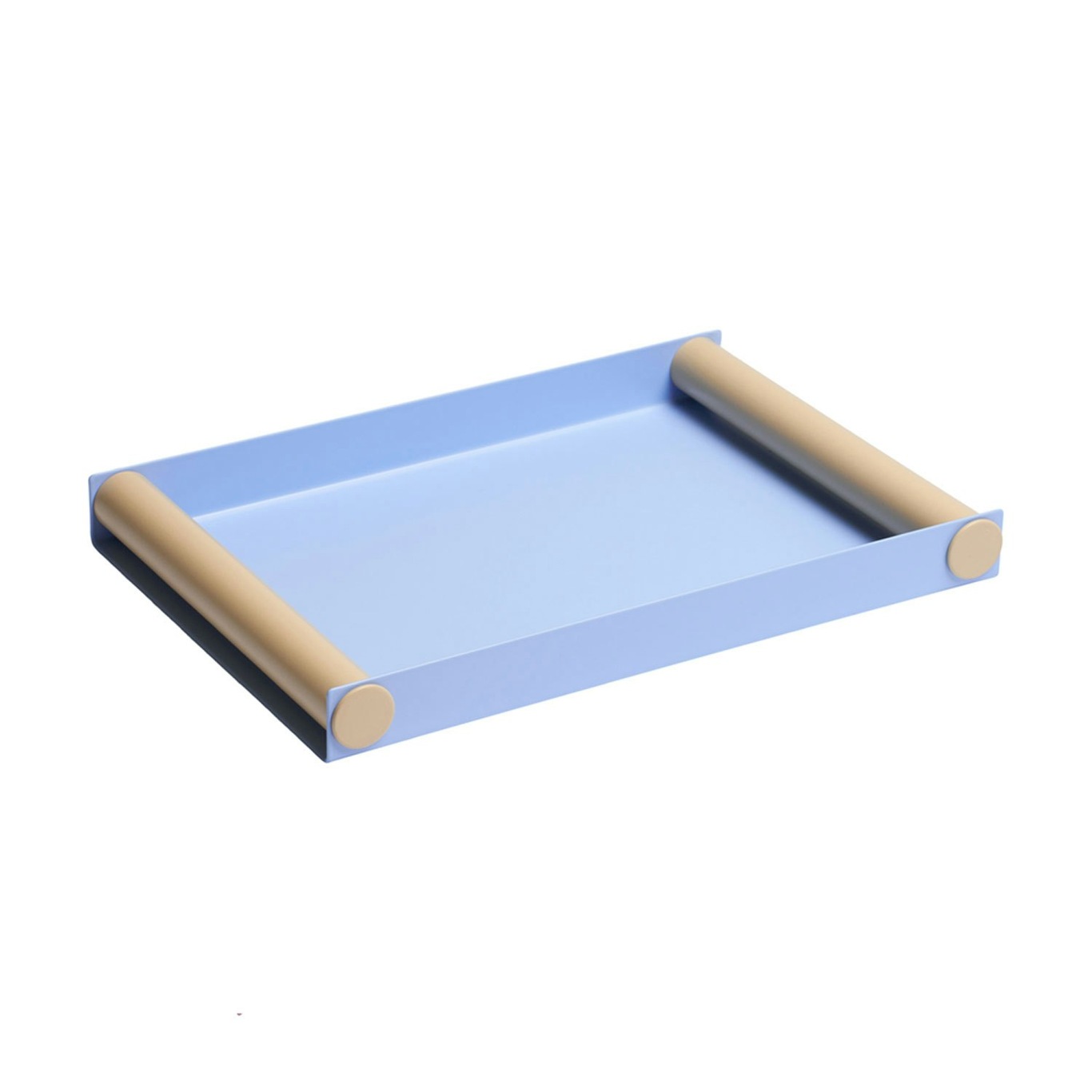 Ray Tablett 20,5x30 cm, Blau / Beige