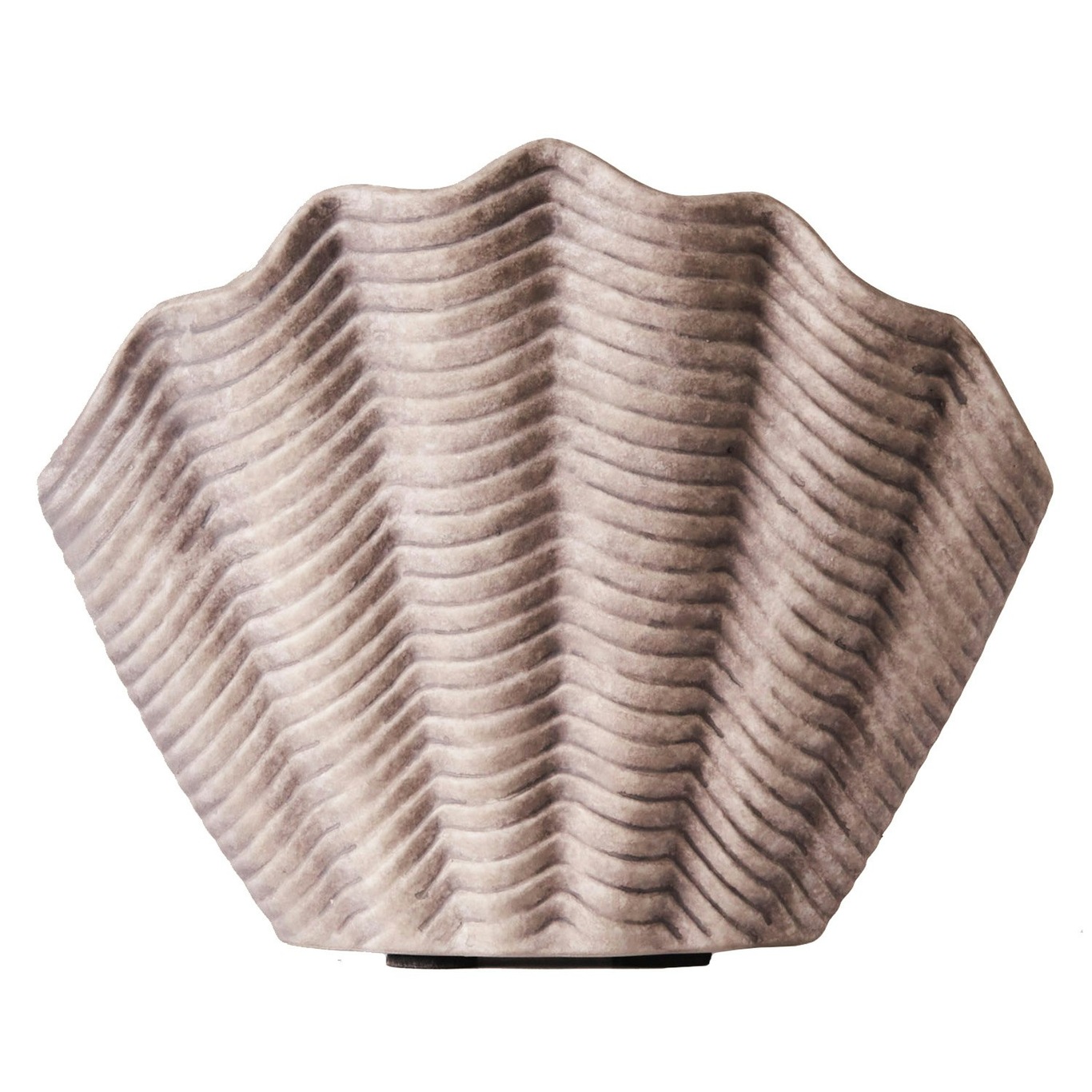Concha Vase Mittlerer 19 cm, Grau