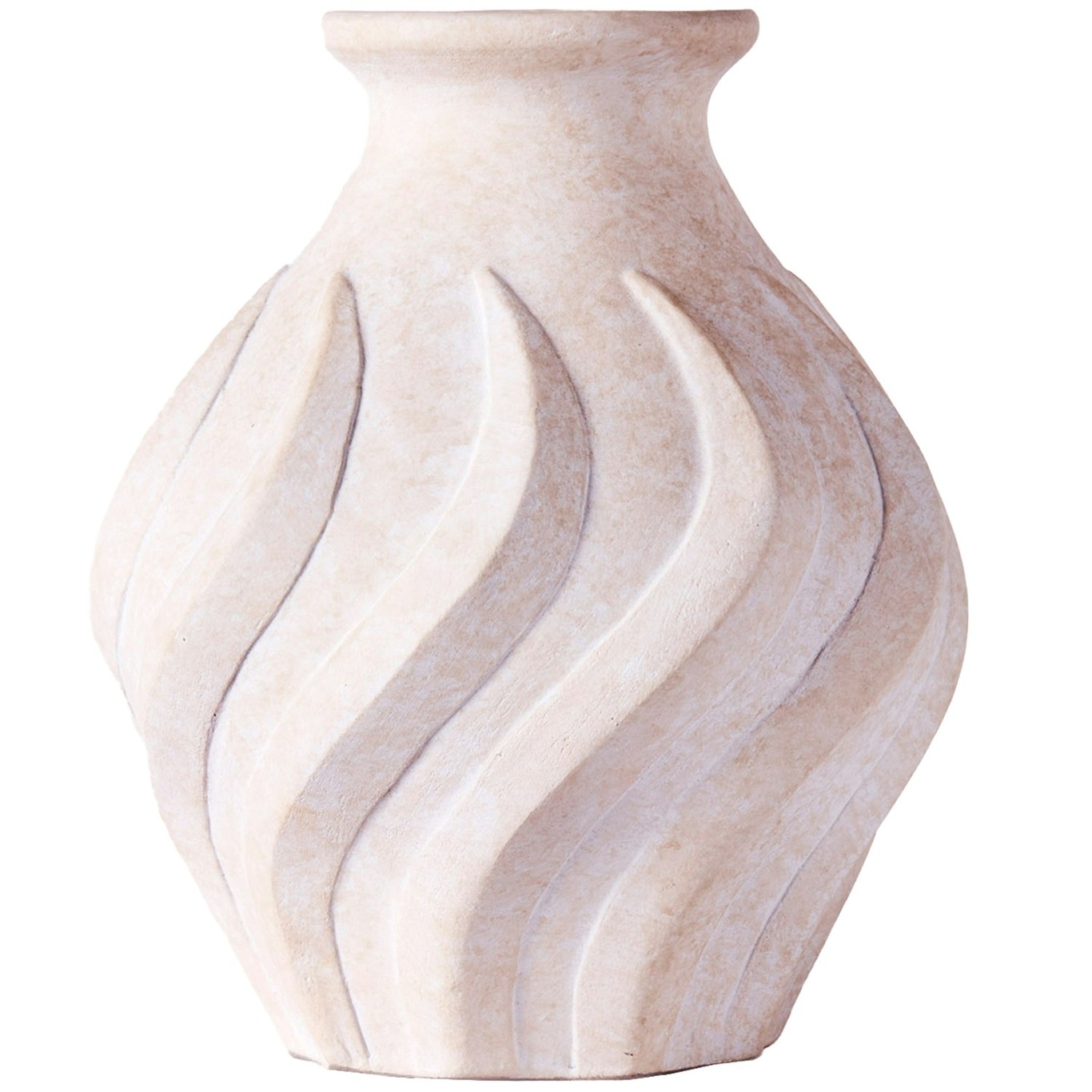 Swirl Vase Groß, Weiß