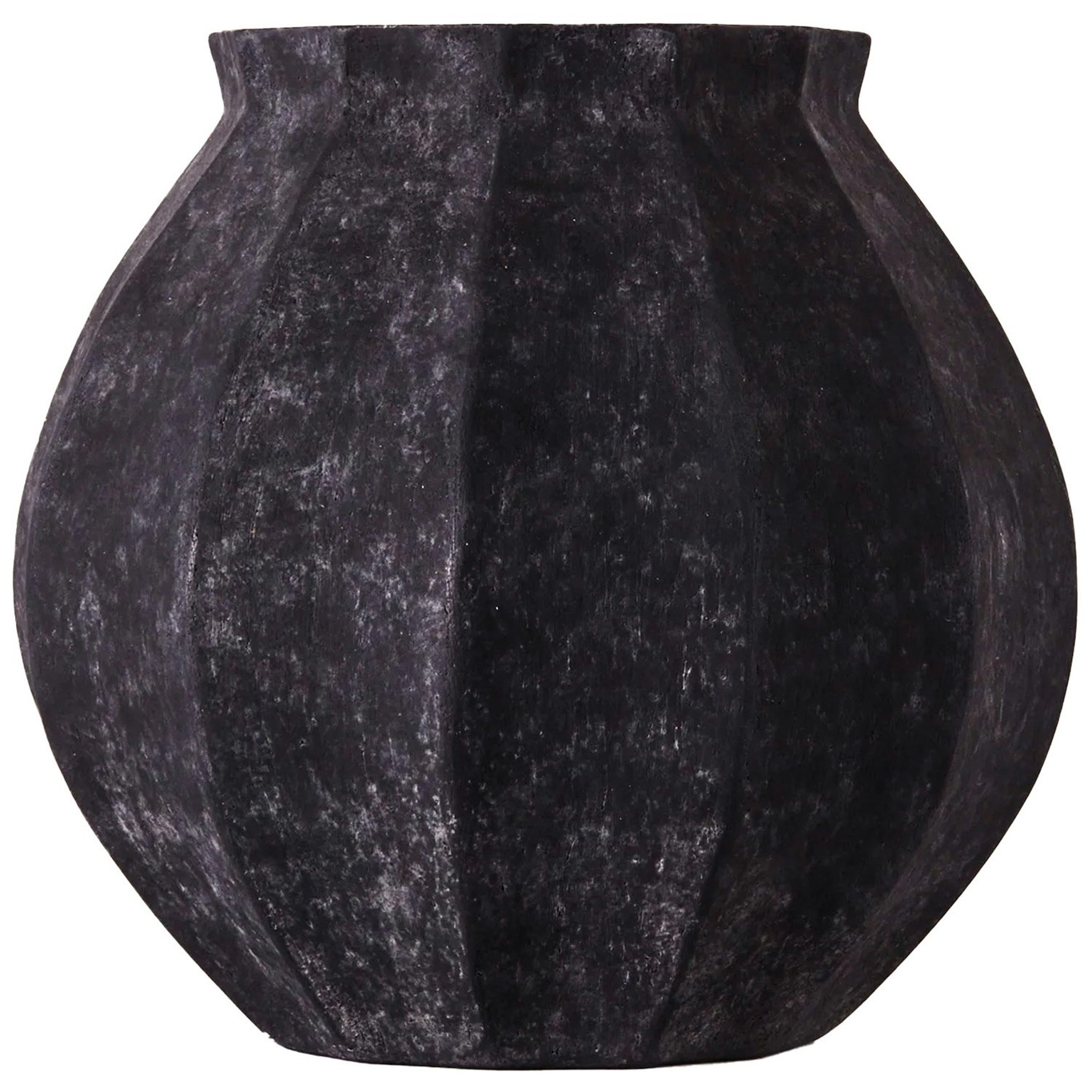 Wedges Vase, Schwarz