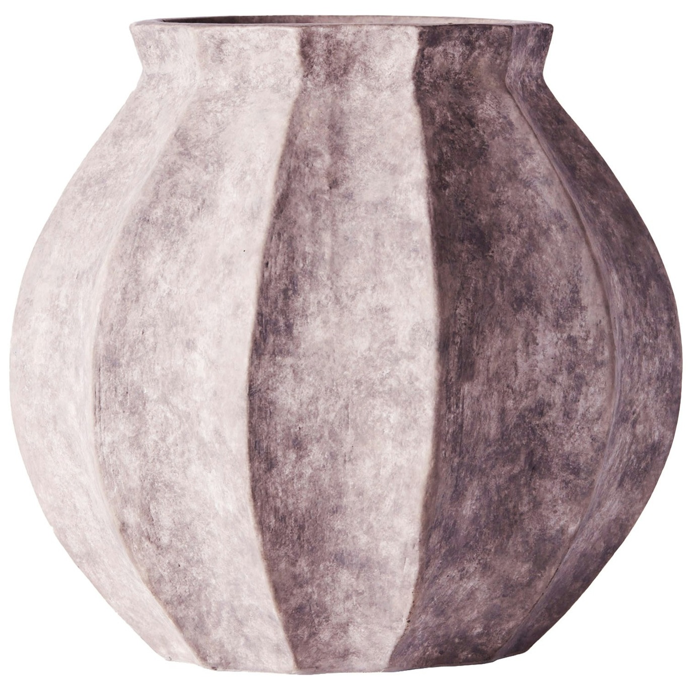Wedges Vase, Grau