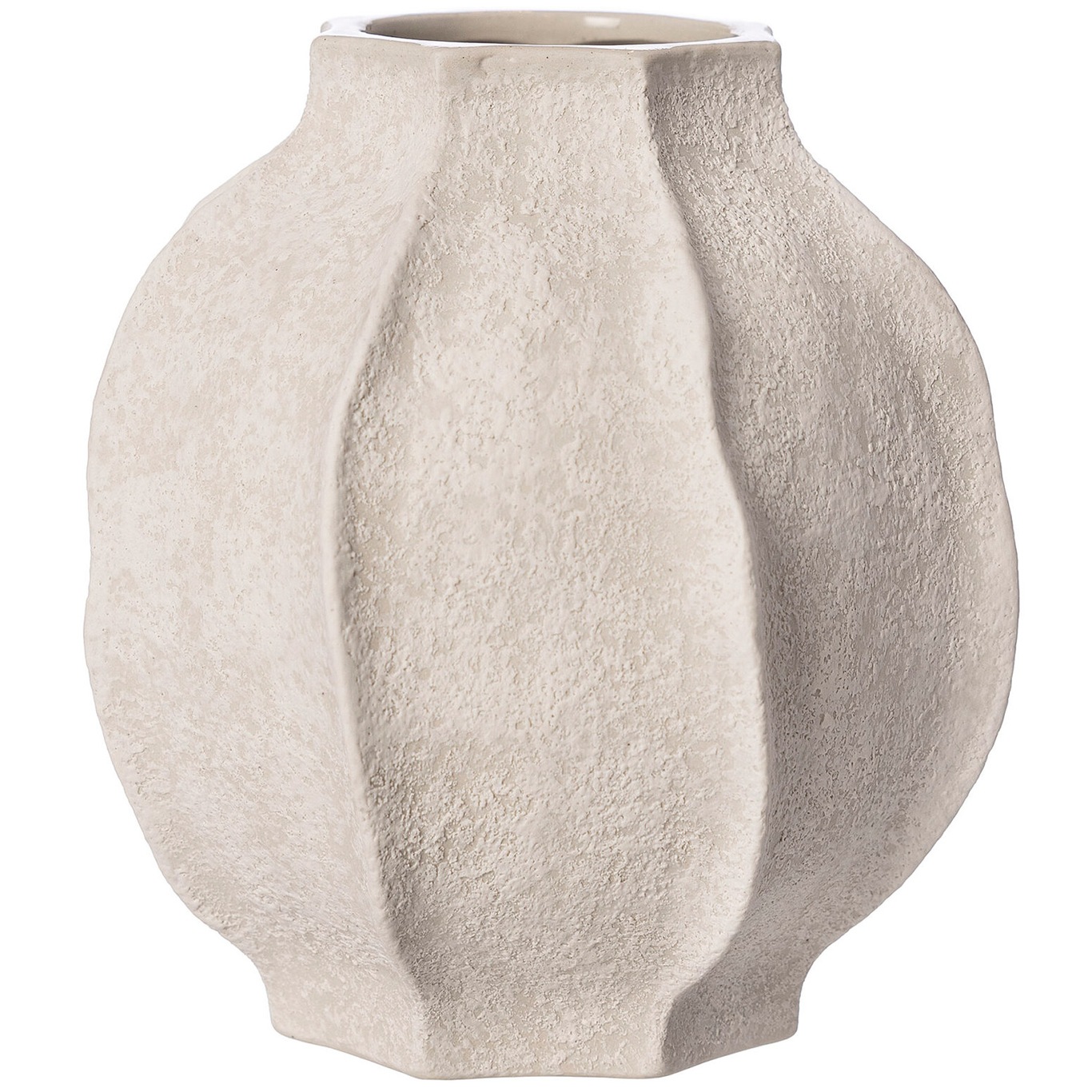 Vase 18 cm, Naturweiß