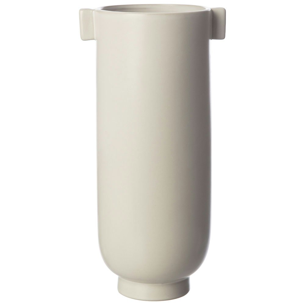 Vase mit Henkeln Weiß Sand, 28x14.5 cm