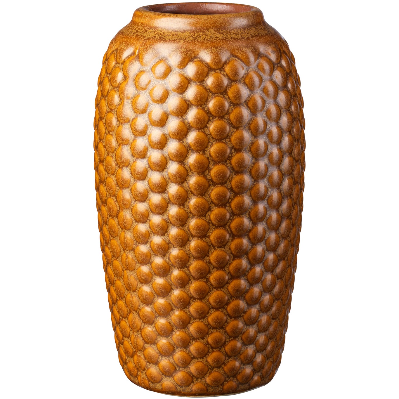 S8 Lupin Vase Schmal L, Golden Brown
