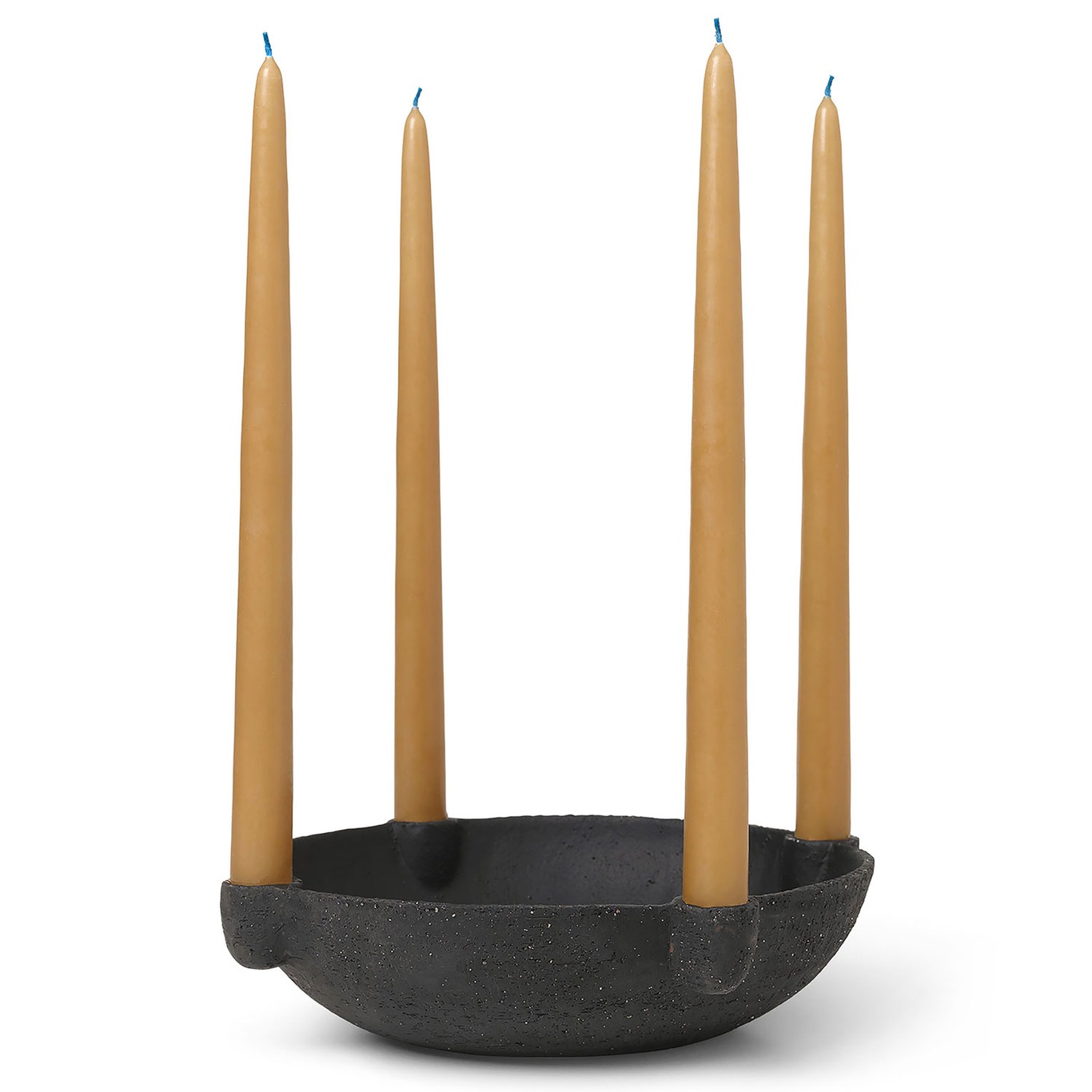 Bowl Kerzenständer 27 cm, Dunkelgrau