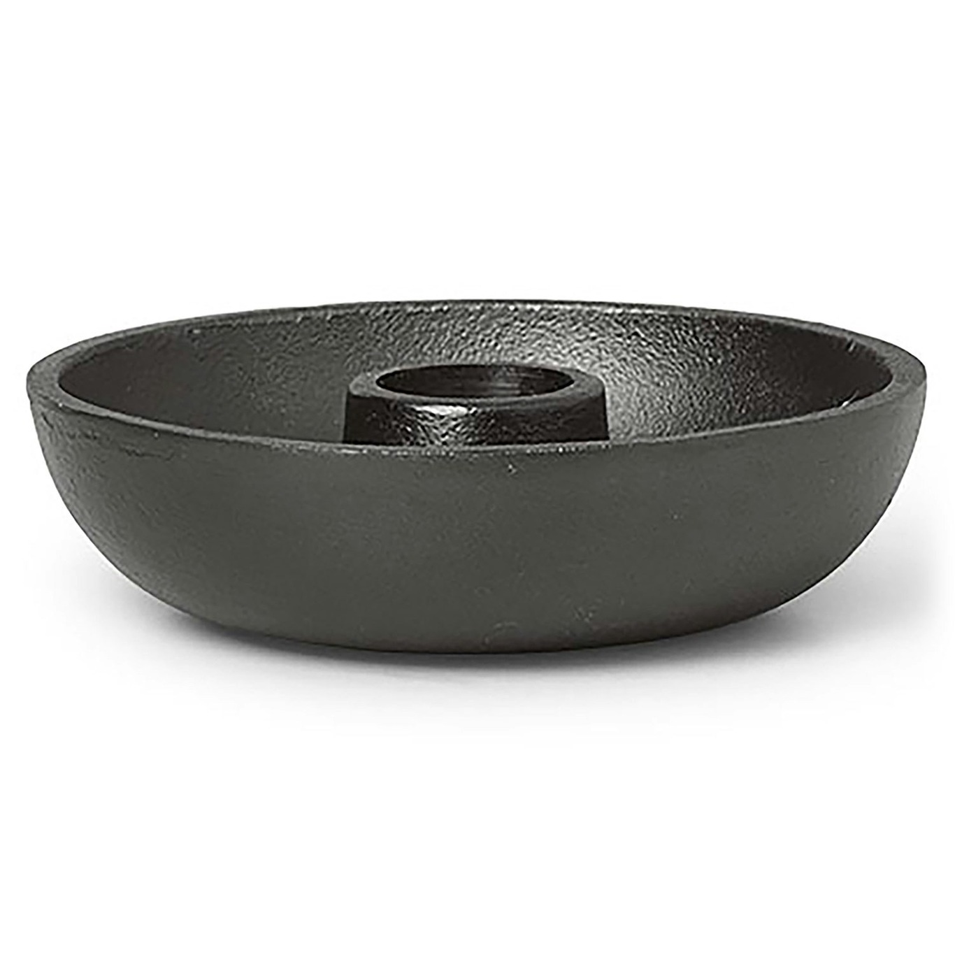 Bowl Single Kerzenhalter Ø10 cm, Schwarz Aluminium