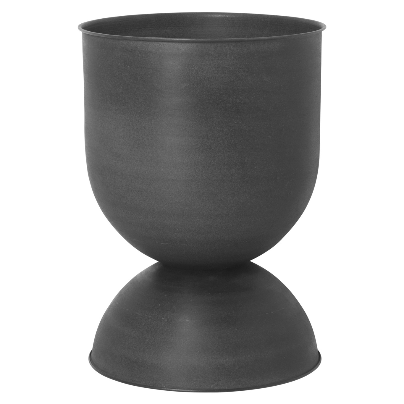 Hourglass Pot Medium, Black/Dark Grey