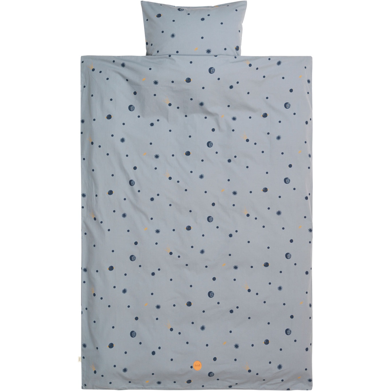 Moon Bedding Baby, Faded Blue