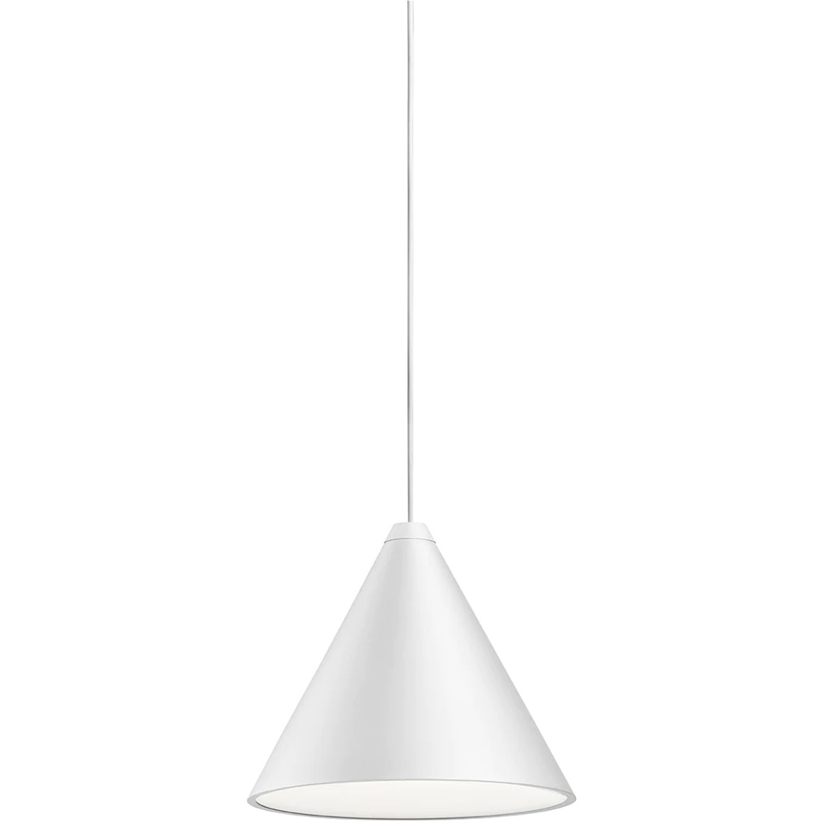 String Light Cone Hängelampe 12M Dimmbar mit Soft Touch, Weiß