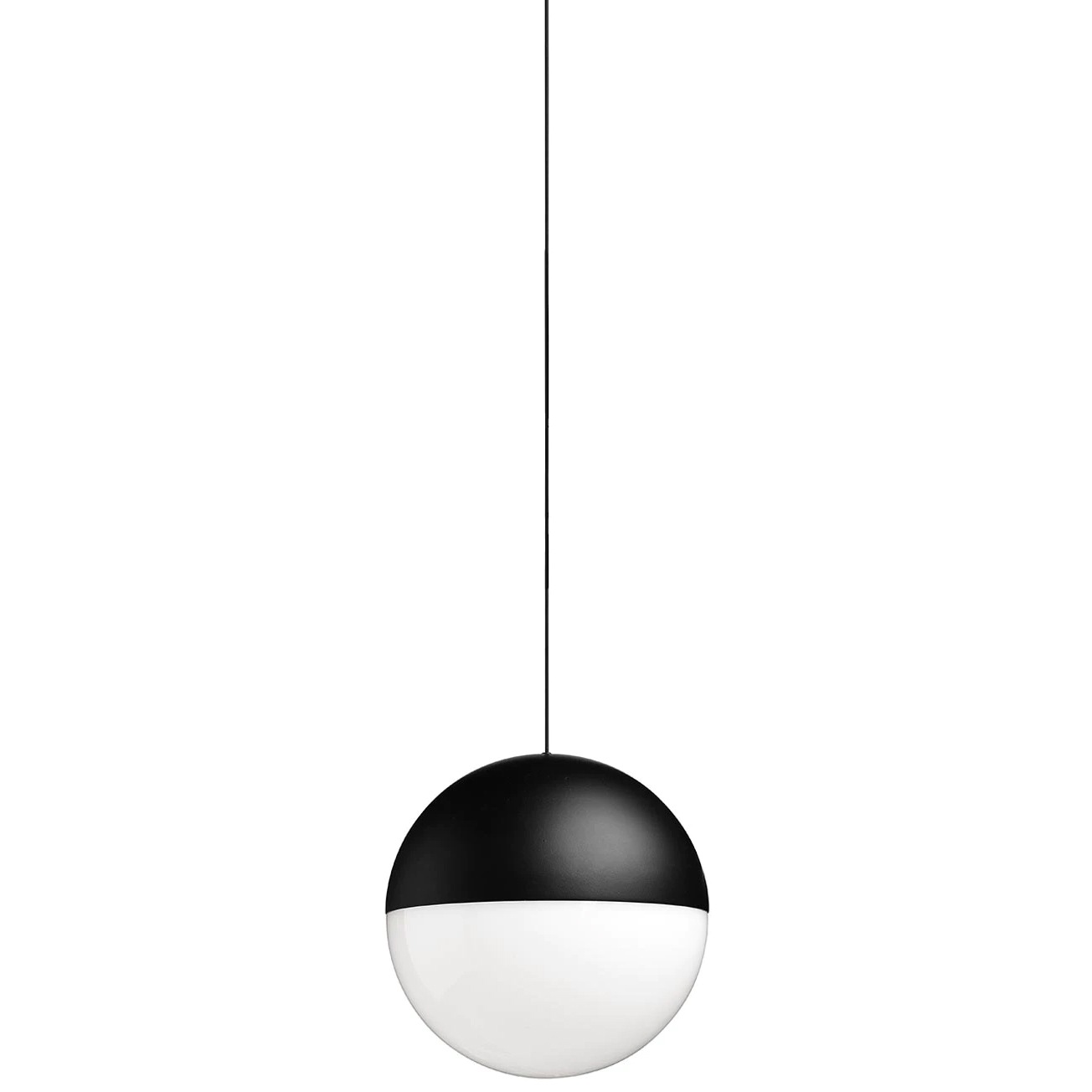 String Light Sphere Hängelampe 12M Dimmbar mit Soft Touch, Schwarz