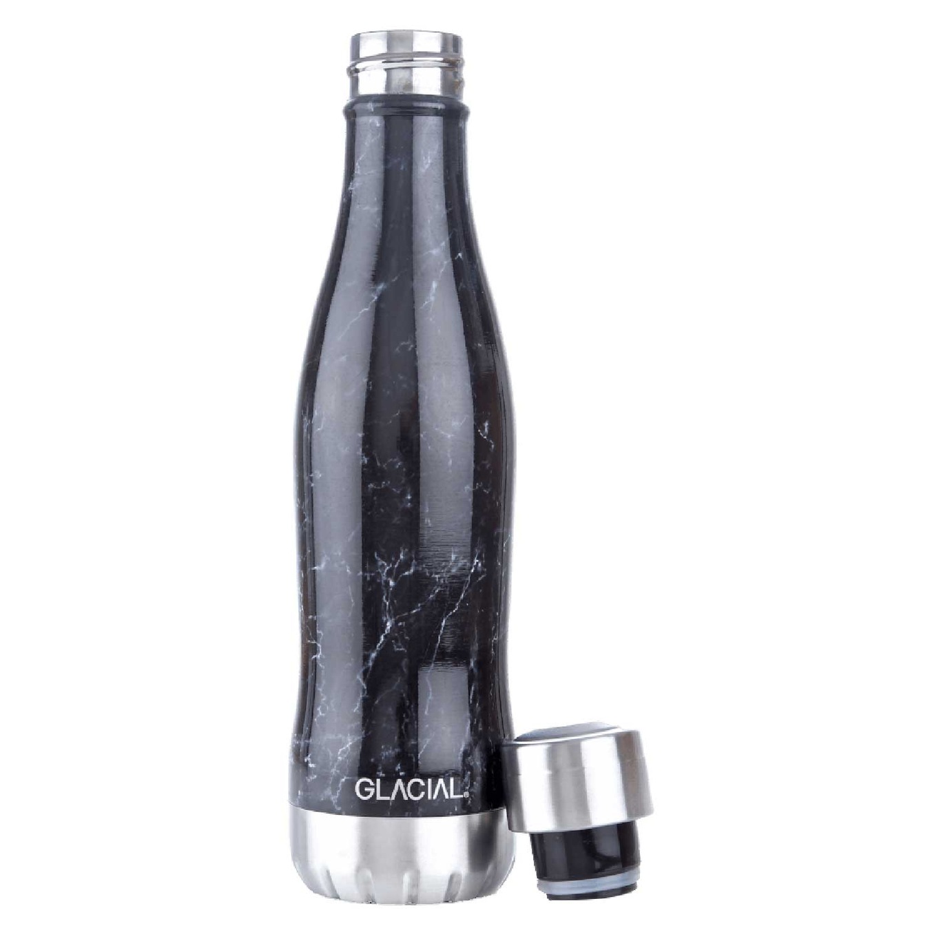 Wasserflasche 40 cl, Schwarzer Marmor