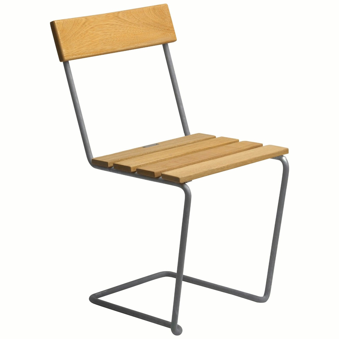 Stuhl 1, Geölte Eiche / Heiß Verzinkter Stahl