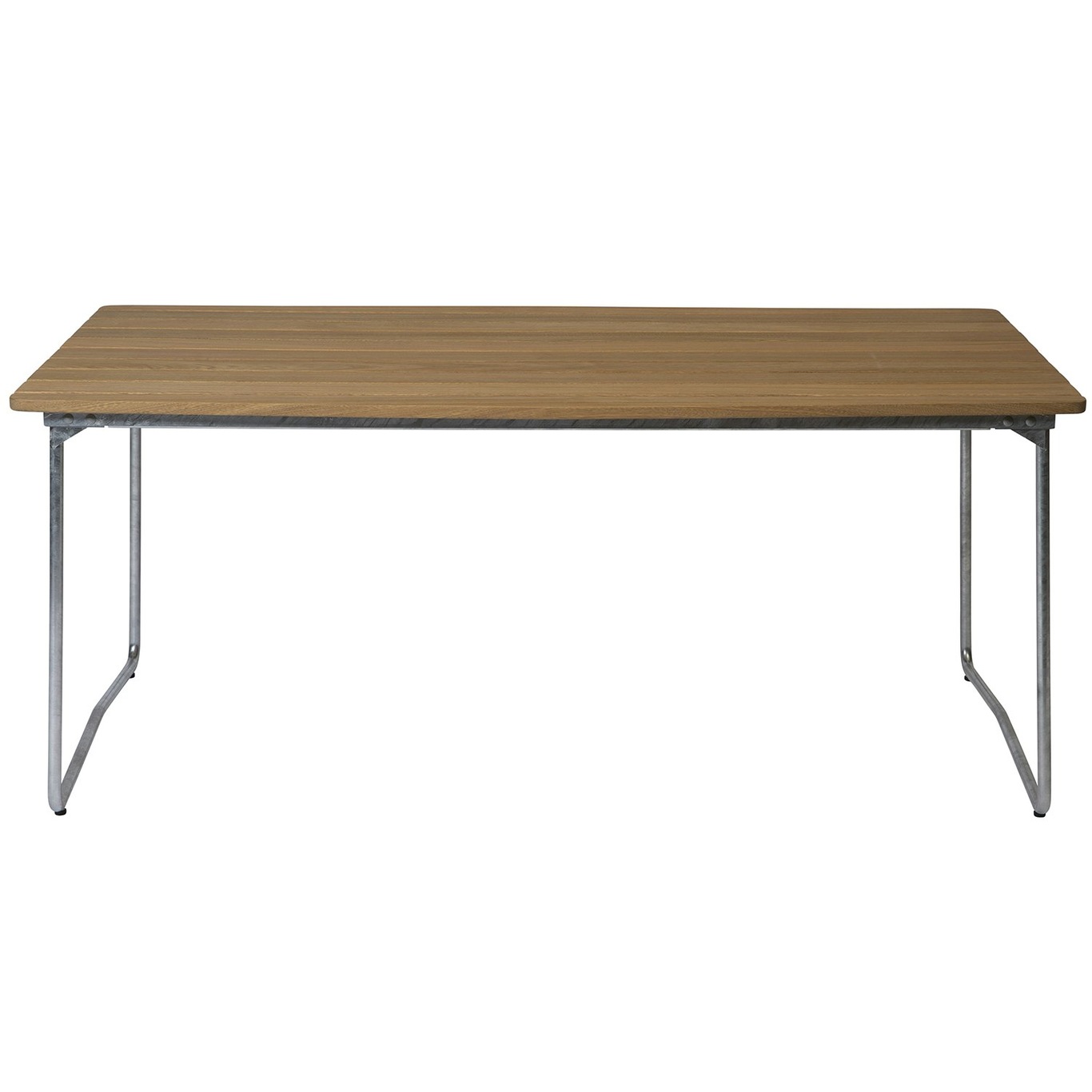 B31 Tisch 92x170 cm, Geölte Eiche / Heiß Verzinkter Stahl