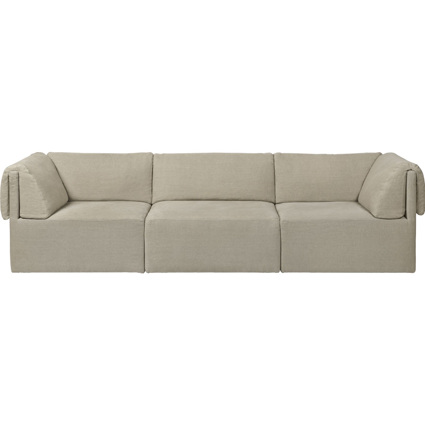 Wonder 3-Sitz-Sofa  mit Armlehne PG2, Bel Lino G077/13 FC