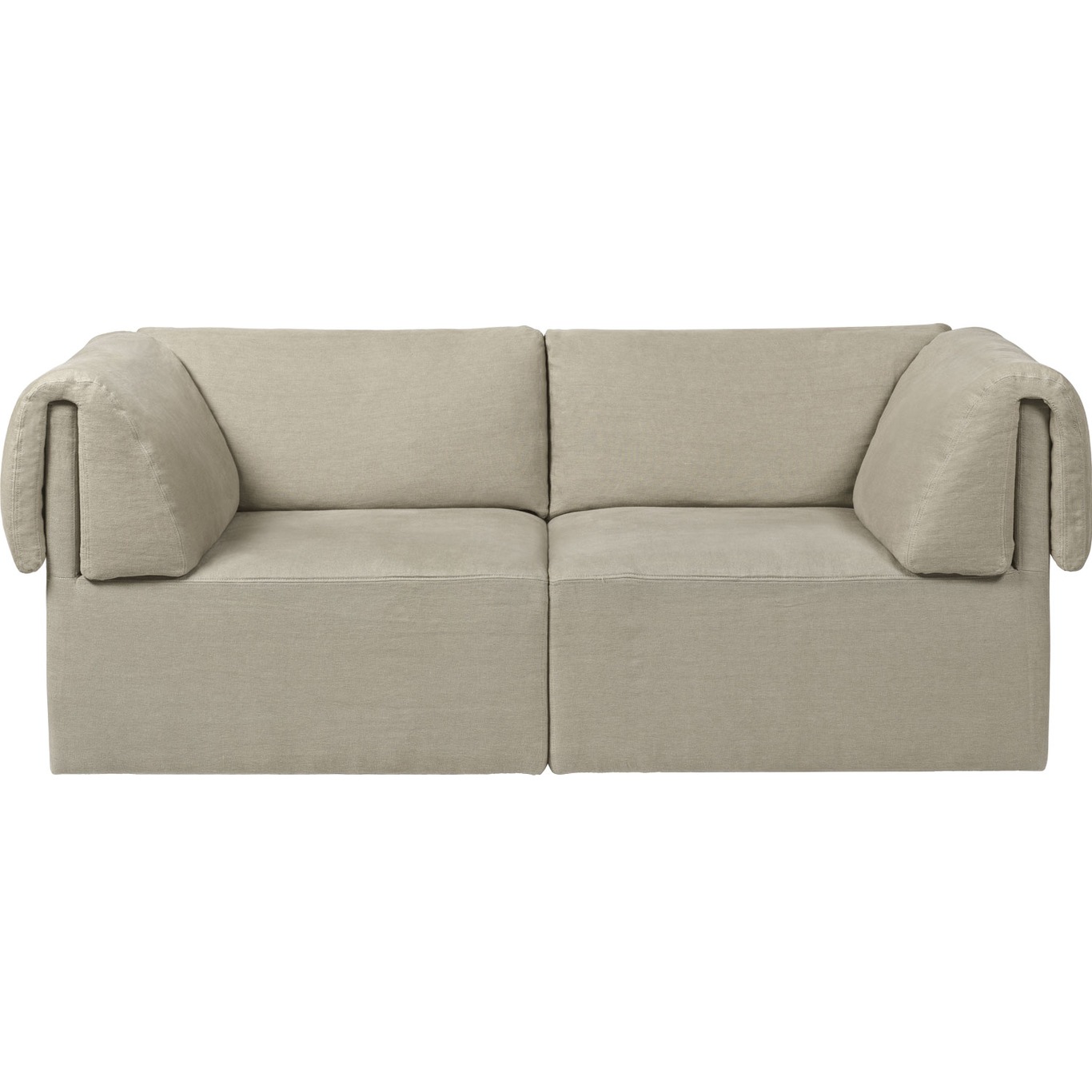 Wonder 2-Sitz-Sofa PG2, Bel Lino G077/13 LC