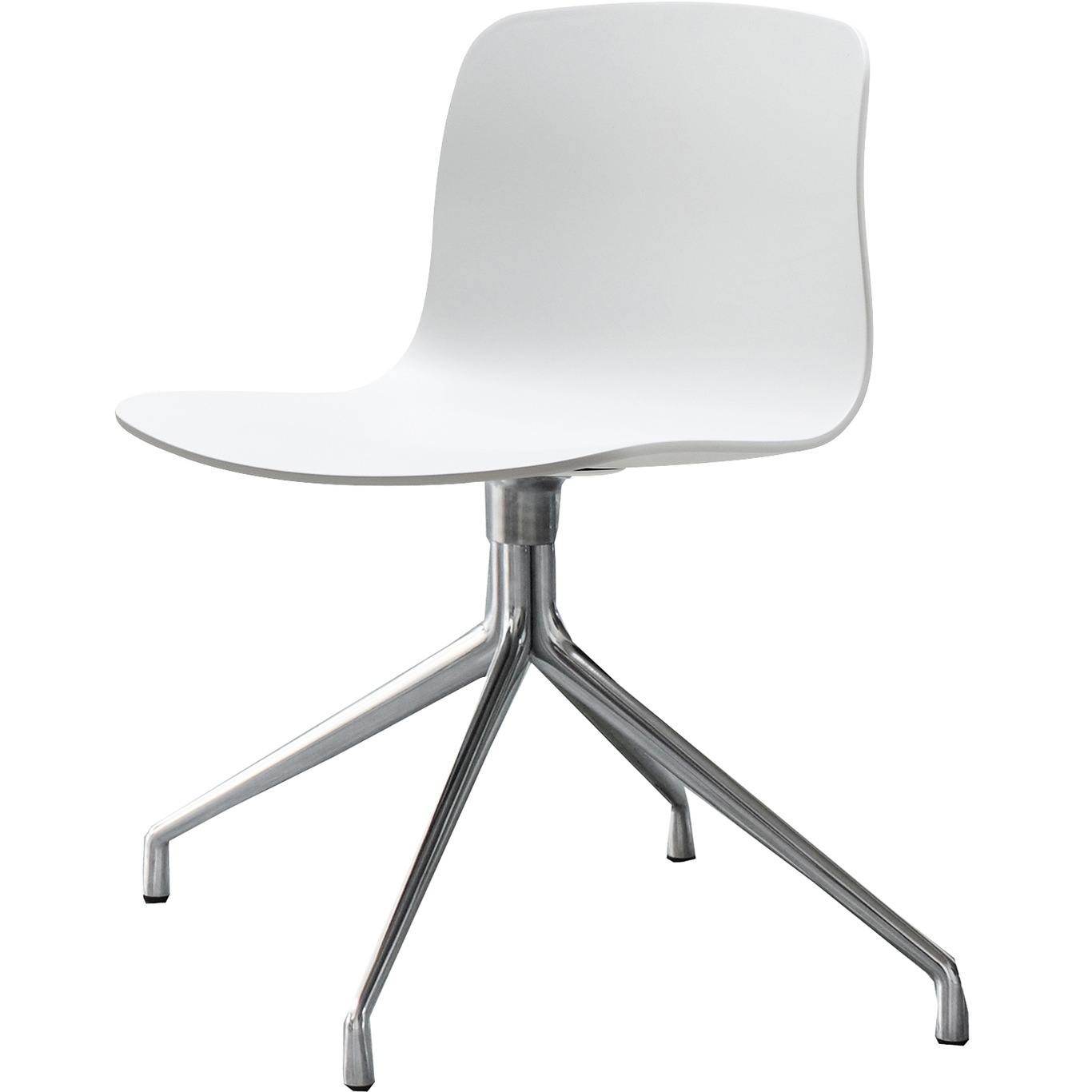 AAC 10 Stuhl, Drehfuß  Aluminium / Weiß