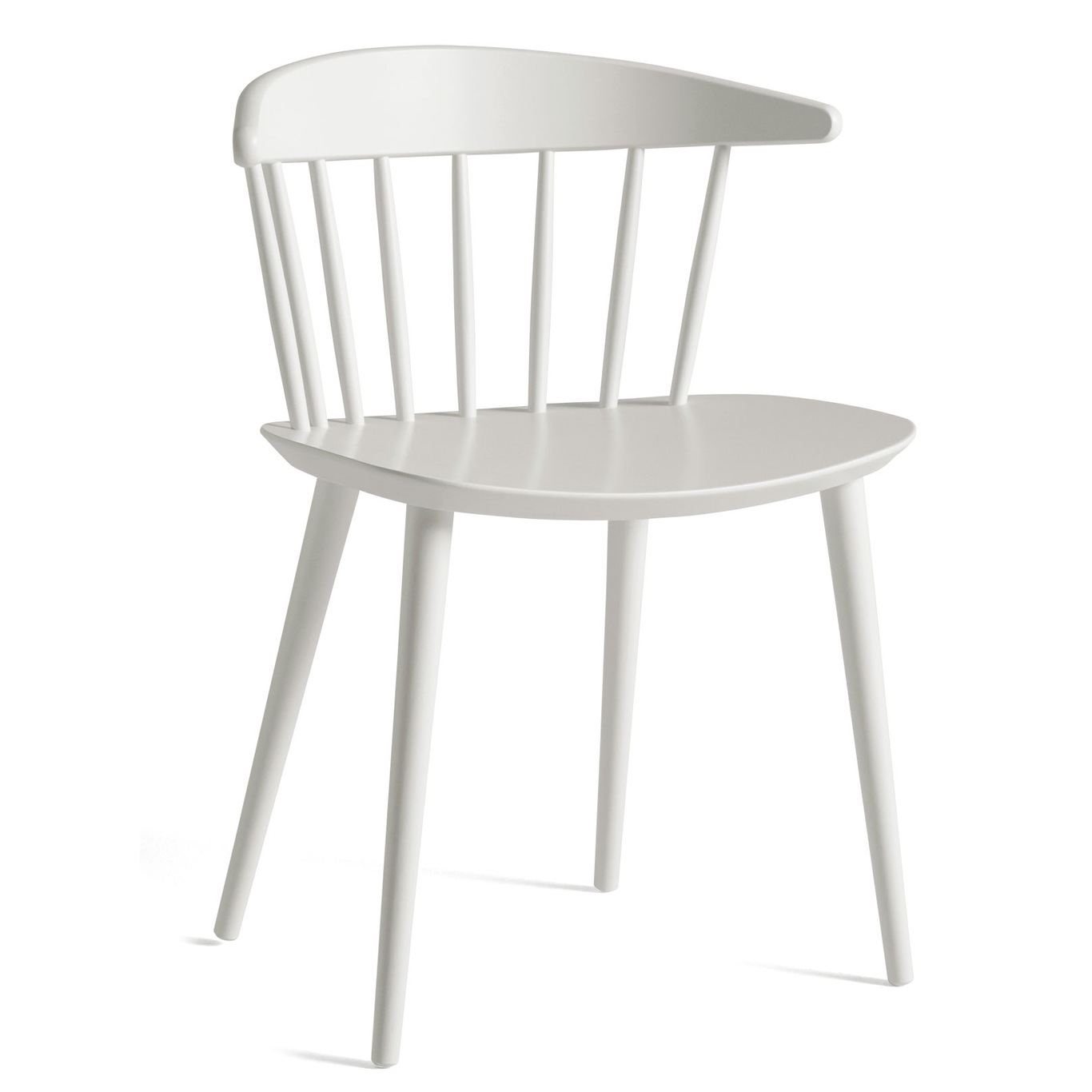 J104 Stuhl Wasserbasierter Lack, Weiß