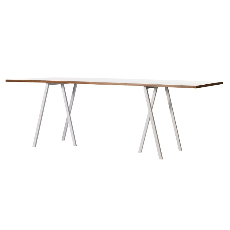 Loop Stand Tisch 180 cm, Laminat / Weiß