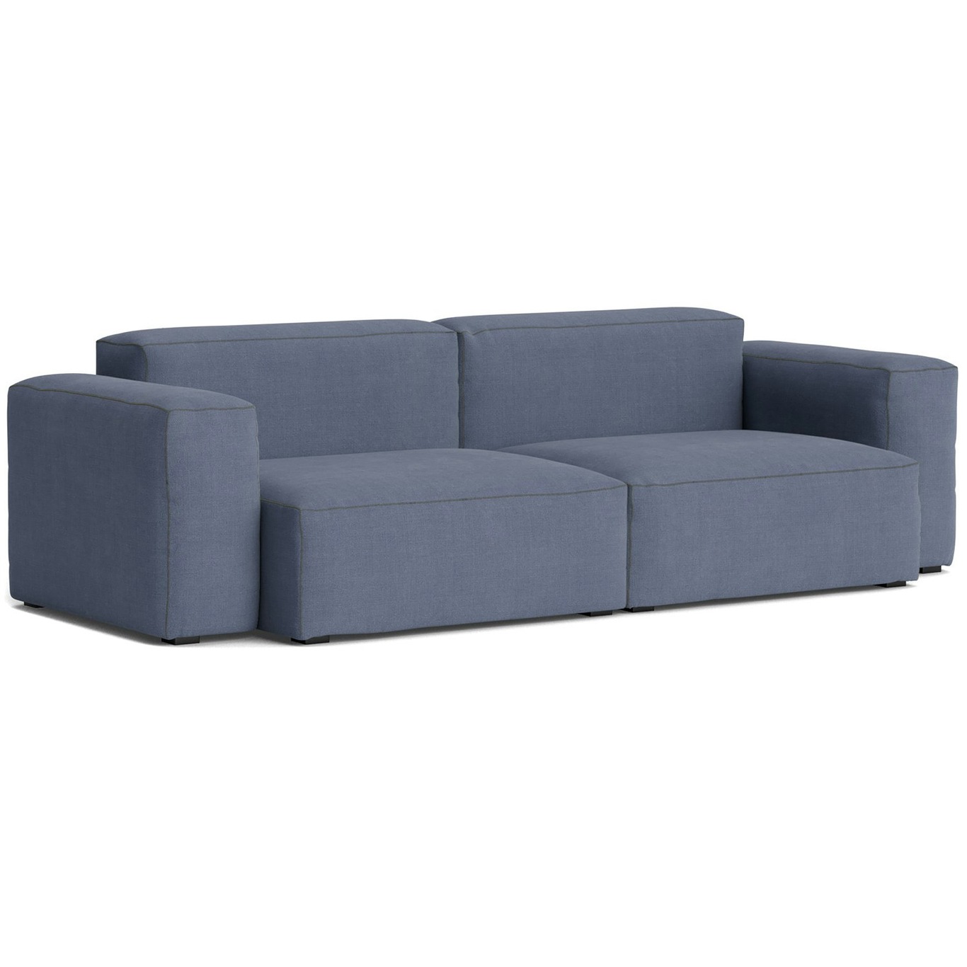Mags Soft Low 2,5-Sitzer-Sofa Comb. 1, Linara 198 / Dunkelgraue Naht