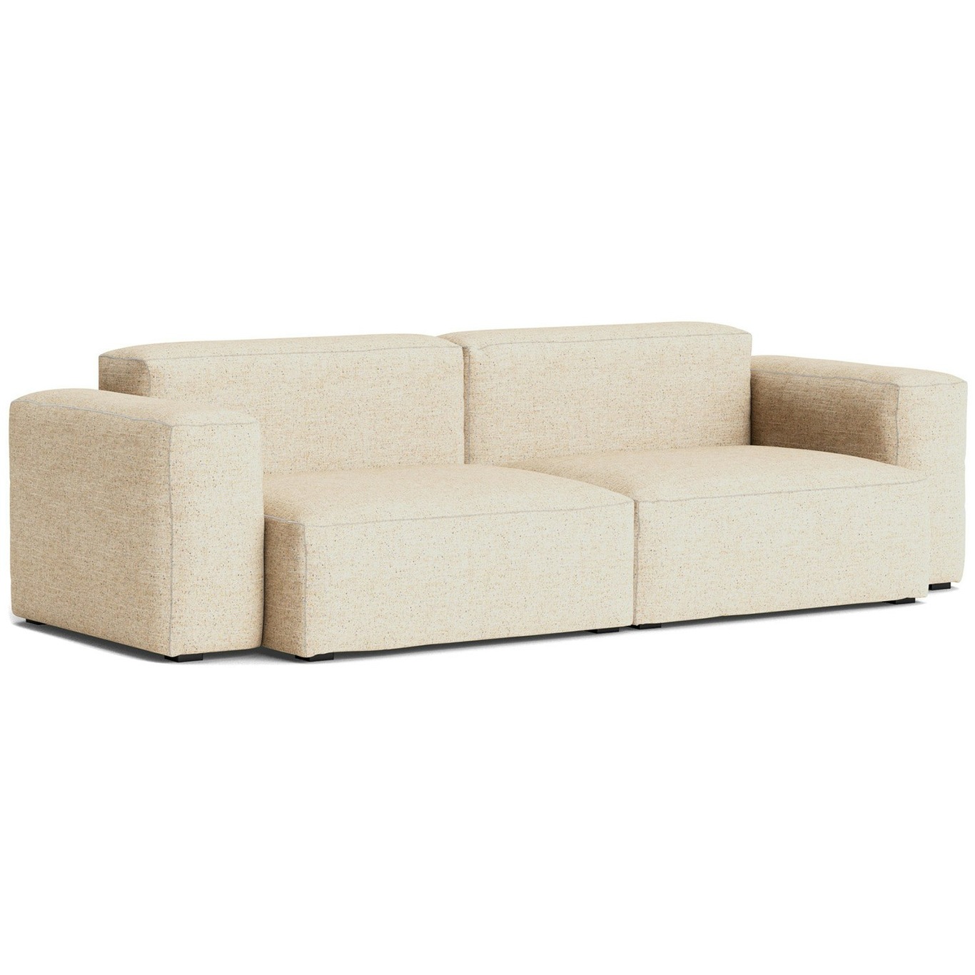 Mags Soft Low 2,5-Sitzer-Sofa Comb. 1, Bolgheri LG60 / Weiße Naht