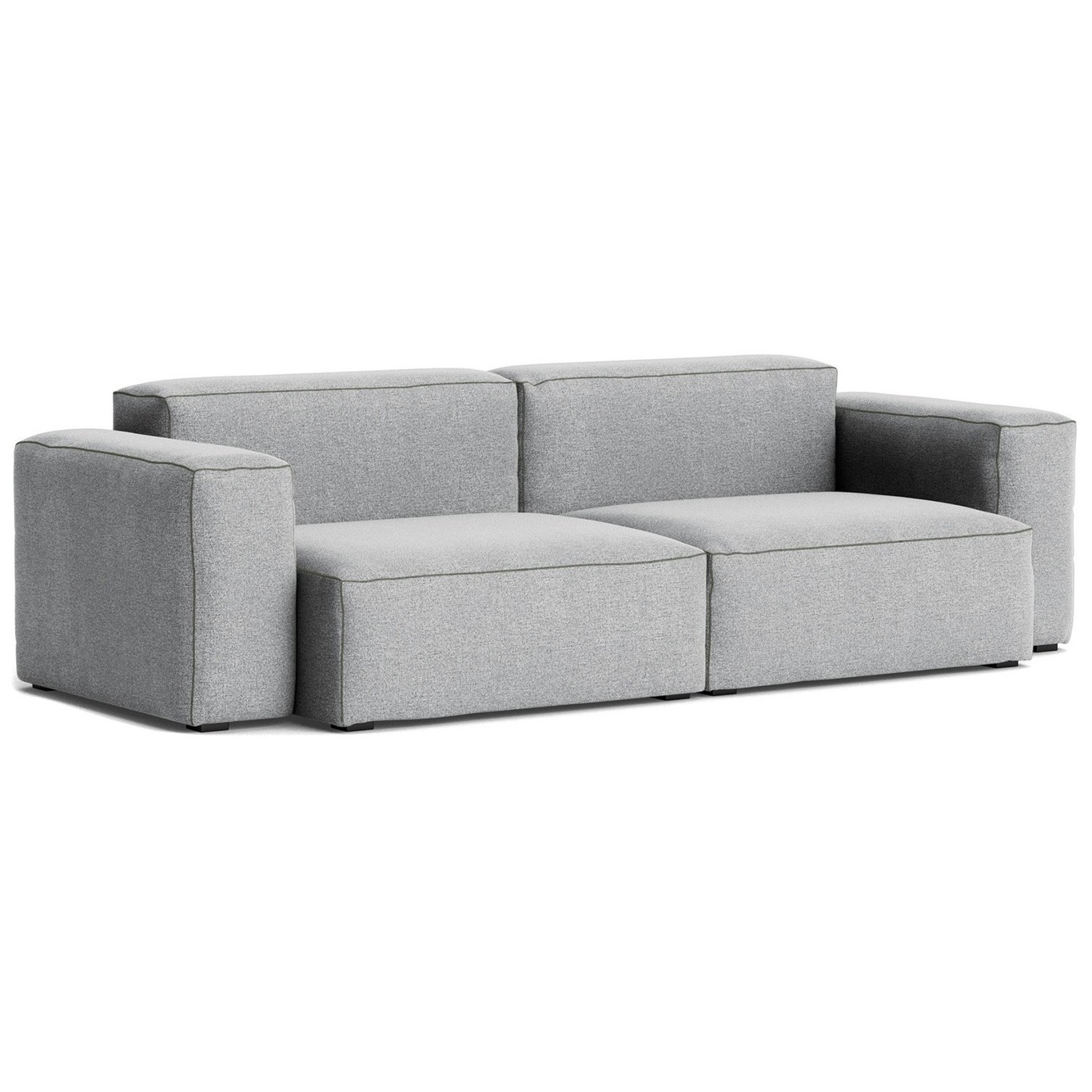 Mags Soft Low 2,5-Sitzer-Sofa Comb. 1, Hallingdal 130 / Dunkelgraue Naht