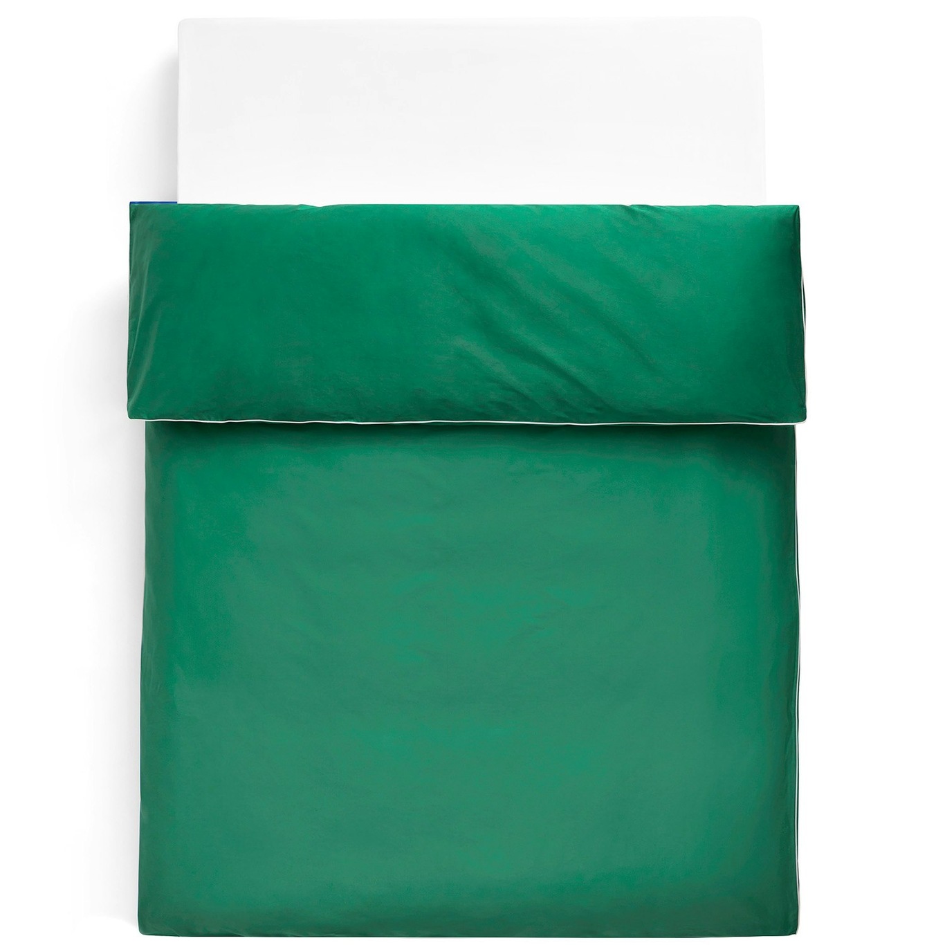 Outline Bettdeckenbezug 140x200 cm, Smaragdgrün