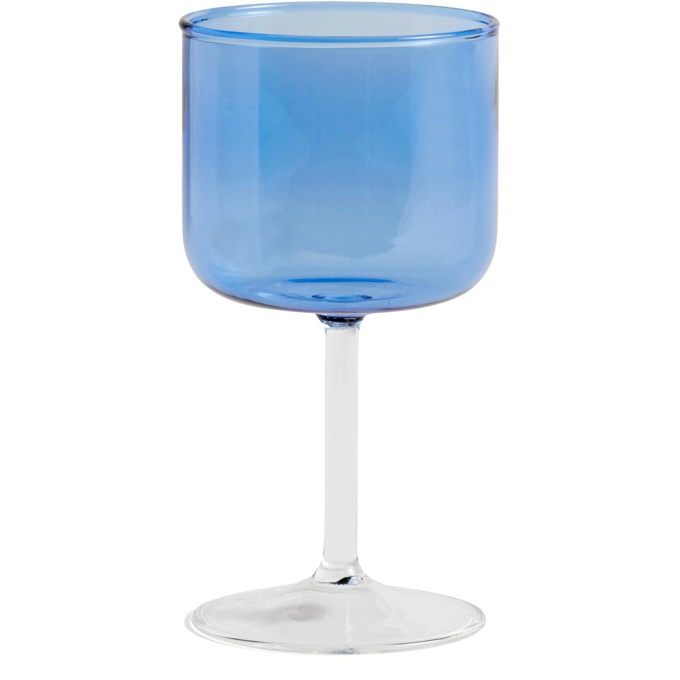 Tint Weinglas 2-er Set, Blau / Transparent