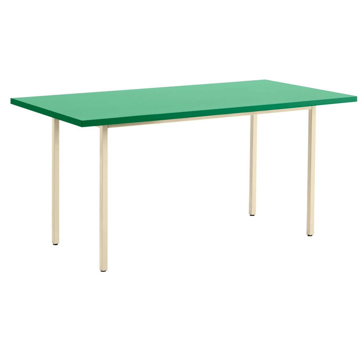 Two-Colour Tisch, Elfenbein 160x82 cm, Elfenbein / Green Mint