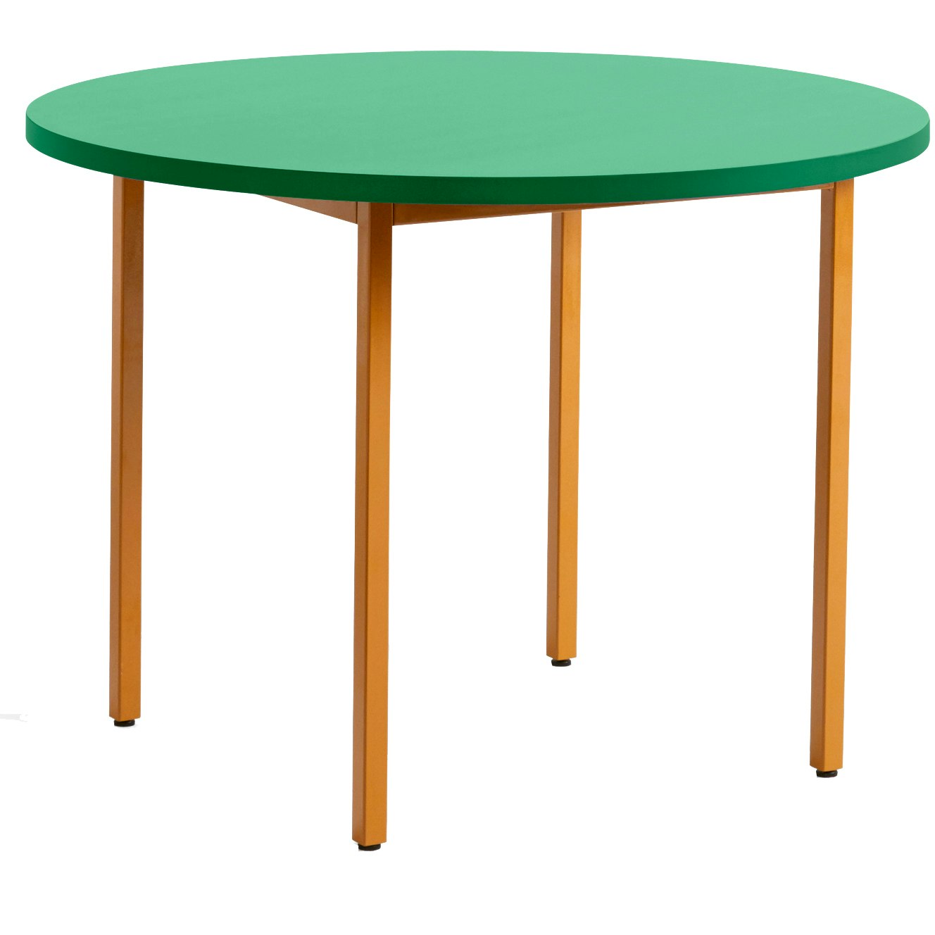 Two-Colour Tisch Ø105 cm, Ocker / Green Mint