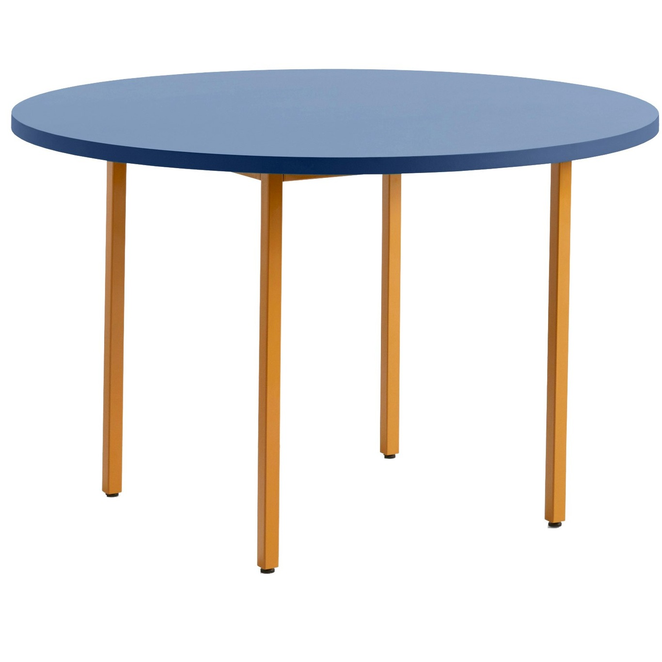 Two-Colour Tisch Ø120cm, Ocker / Blau