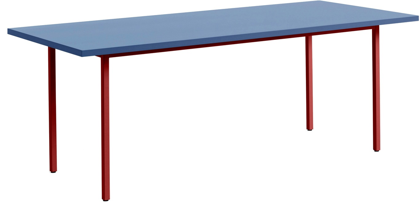 Two-Colour Tisch 200x90 cm, Weinrot / Blå