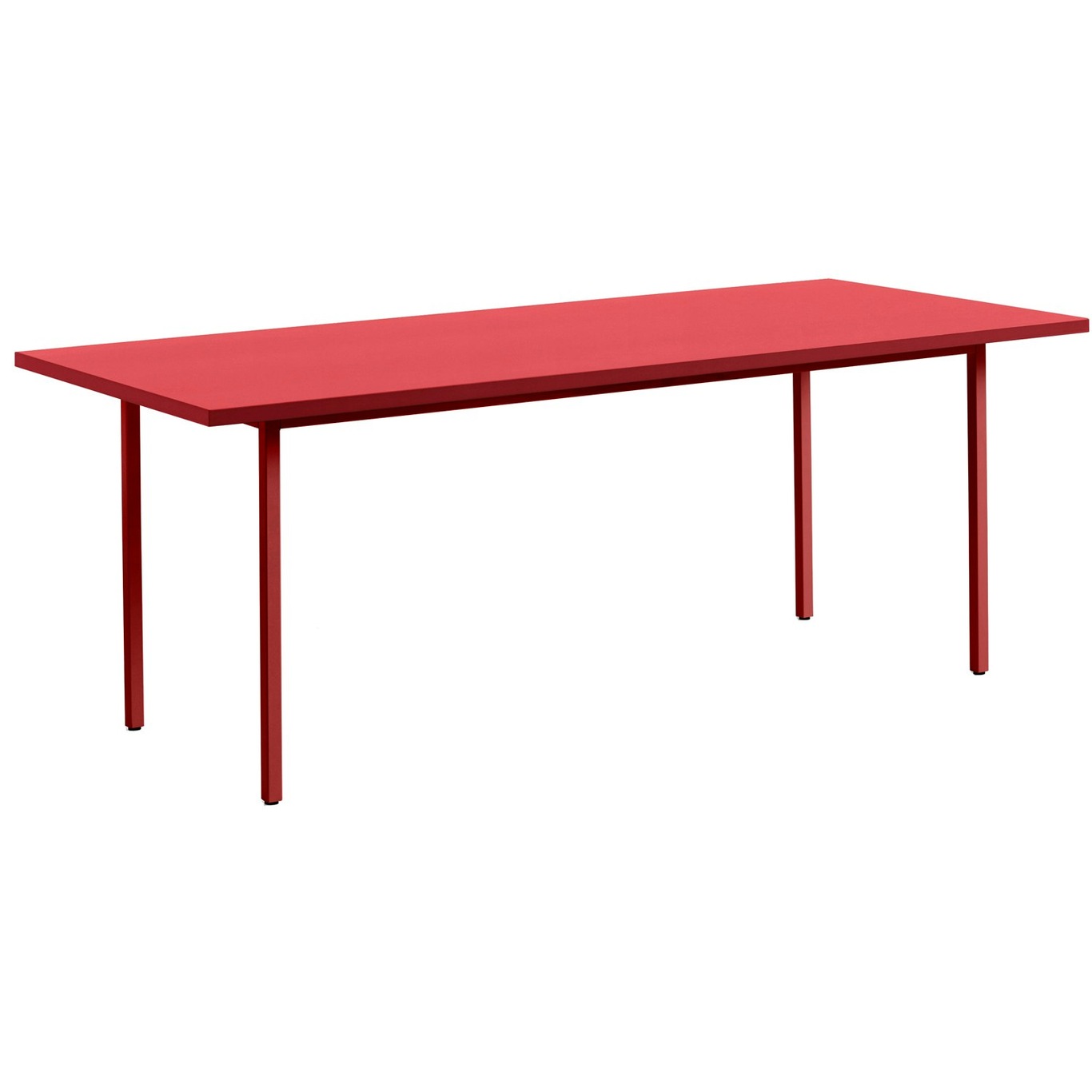 Two-Colour Tisch 200x90 cm, Weinrot / Rot